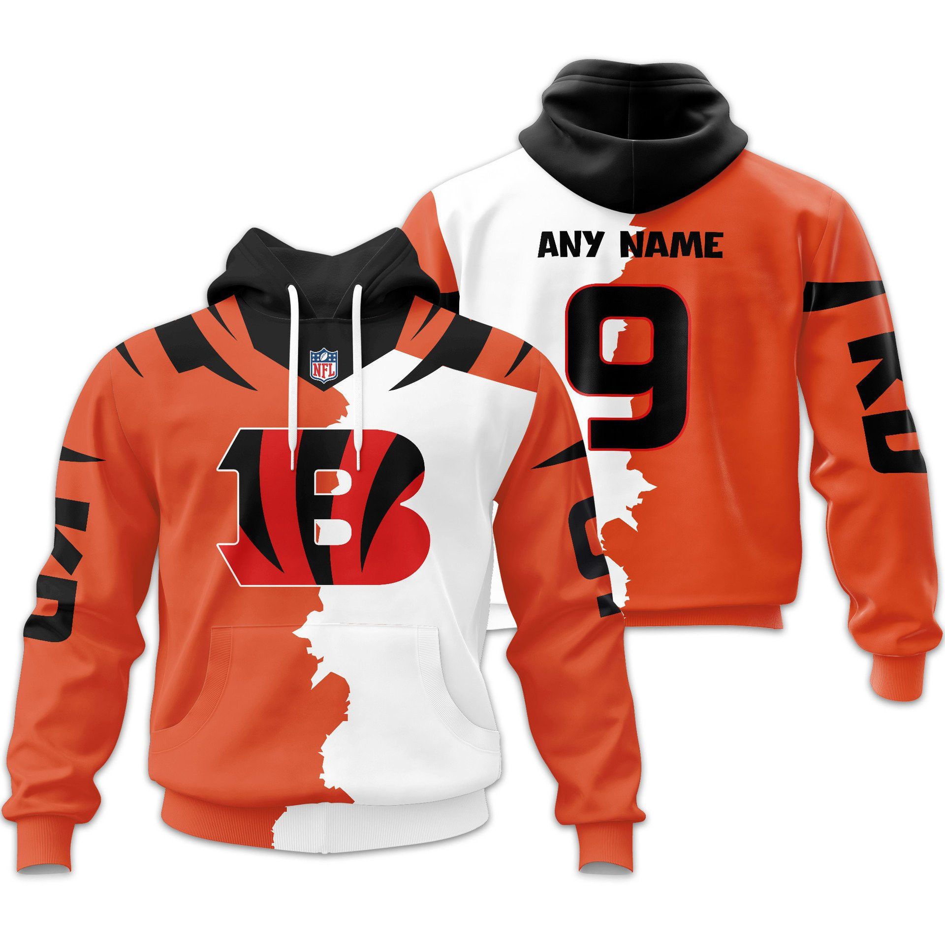 Cincinnati Bengals | Premium NFL Home Mix Away Hoodie TD