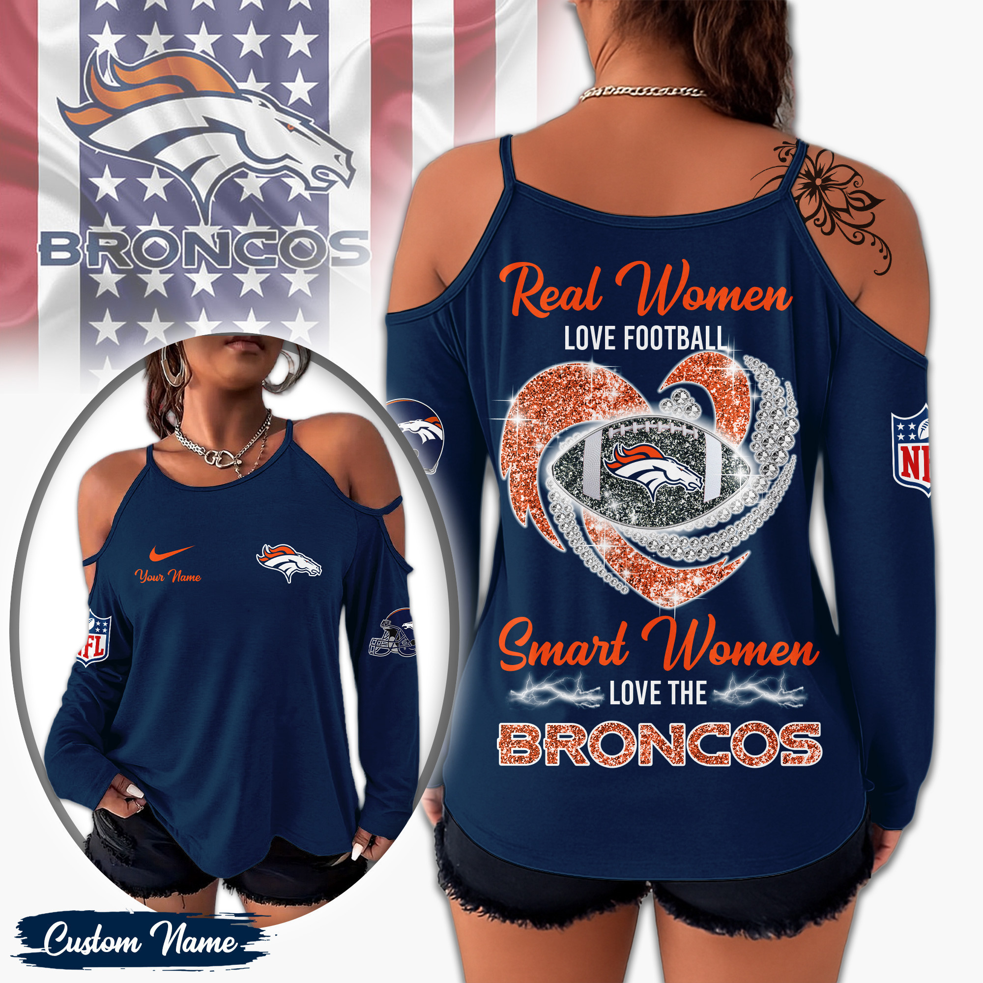 Denver Broncos | Premium NFL Lady Tshirt TD