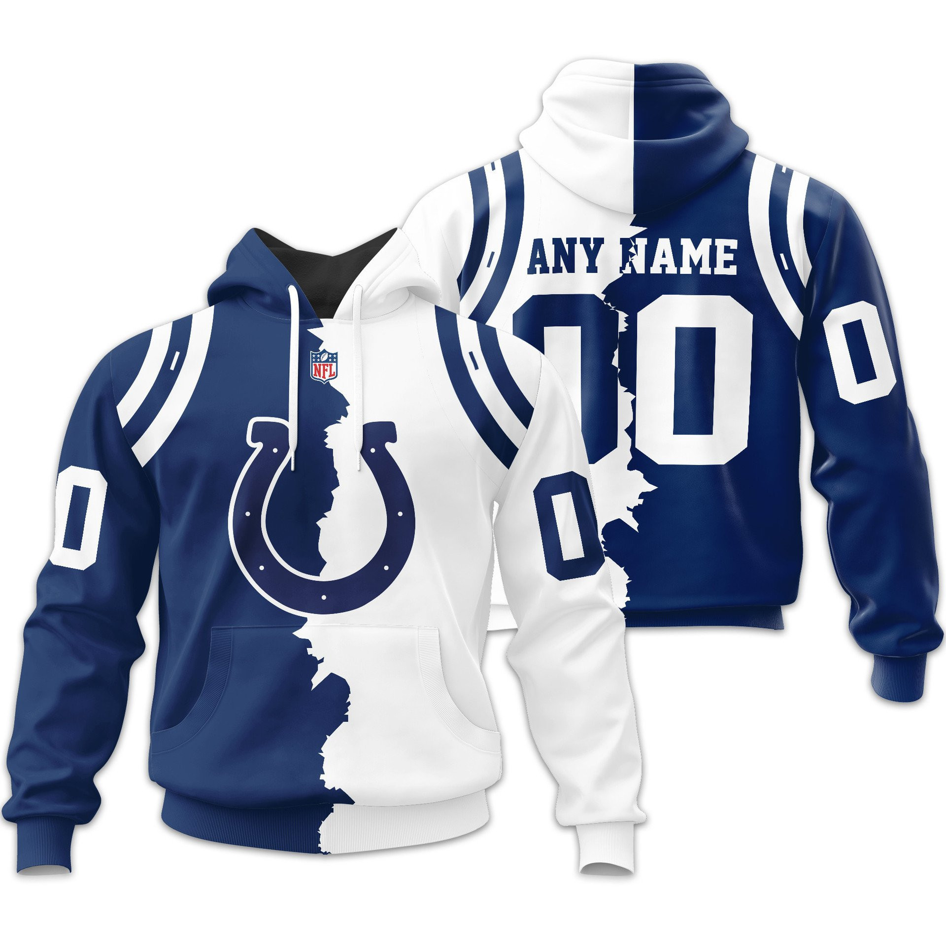 Indianapolis Colts | Premium NFL Home Mix Away Hoodie TD