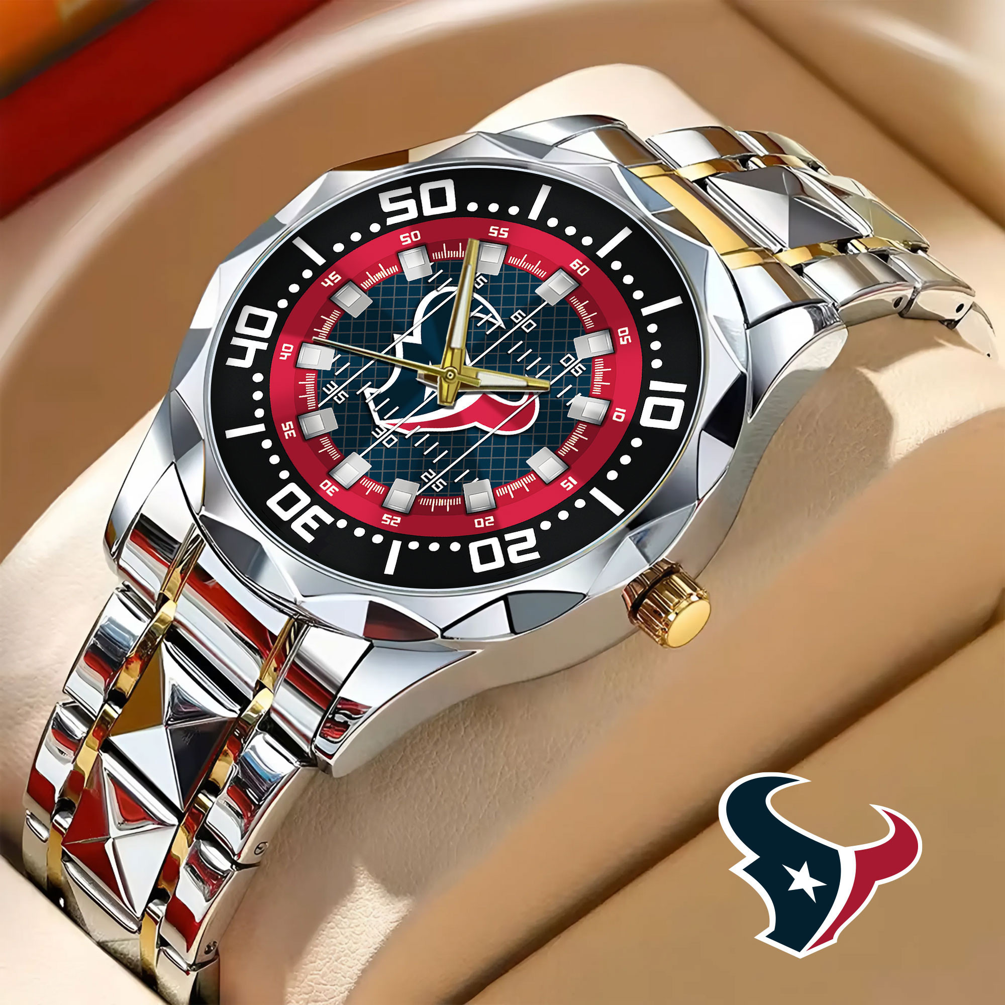 Houston Texans | NFL Camaro Elegant Fashion Design Men Watch TD