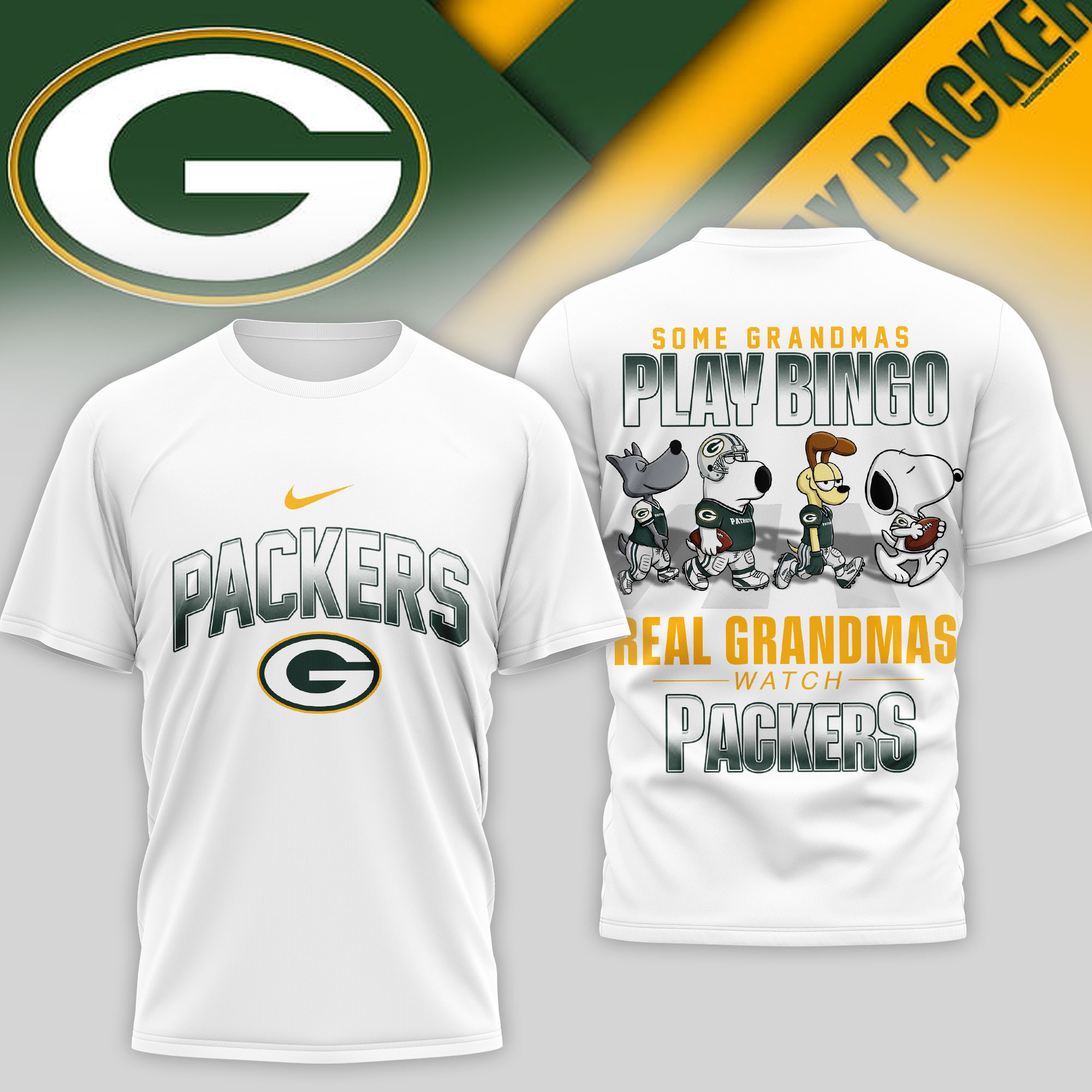 Green Bay Packers | Premium NFL Prime Time 3D Shirt NTH1