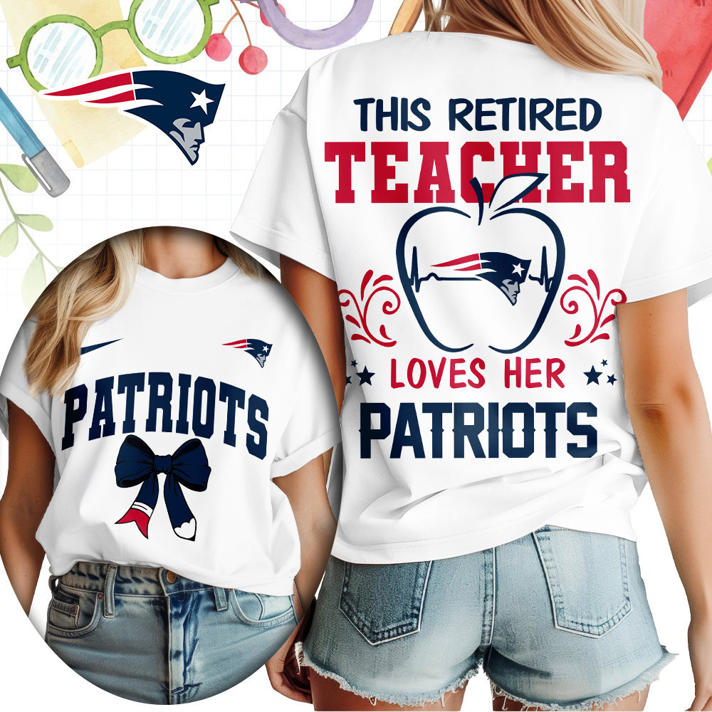 New England Patriots | Premium NFL Retired Teacher Women T-Shirt TD