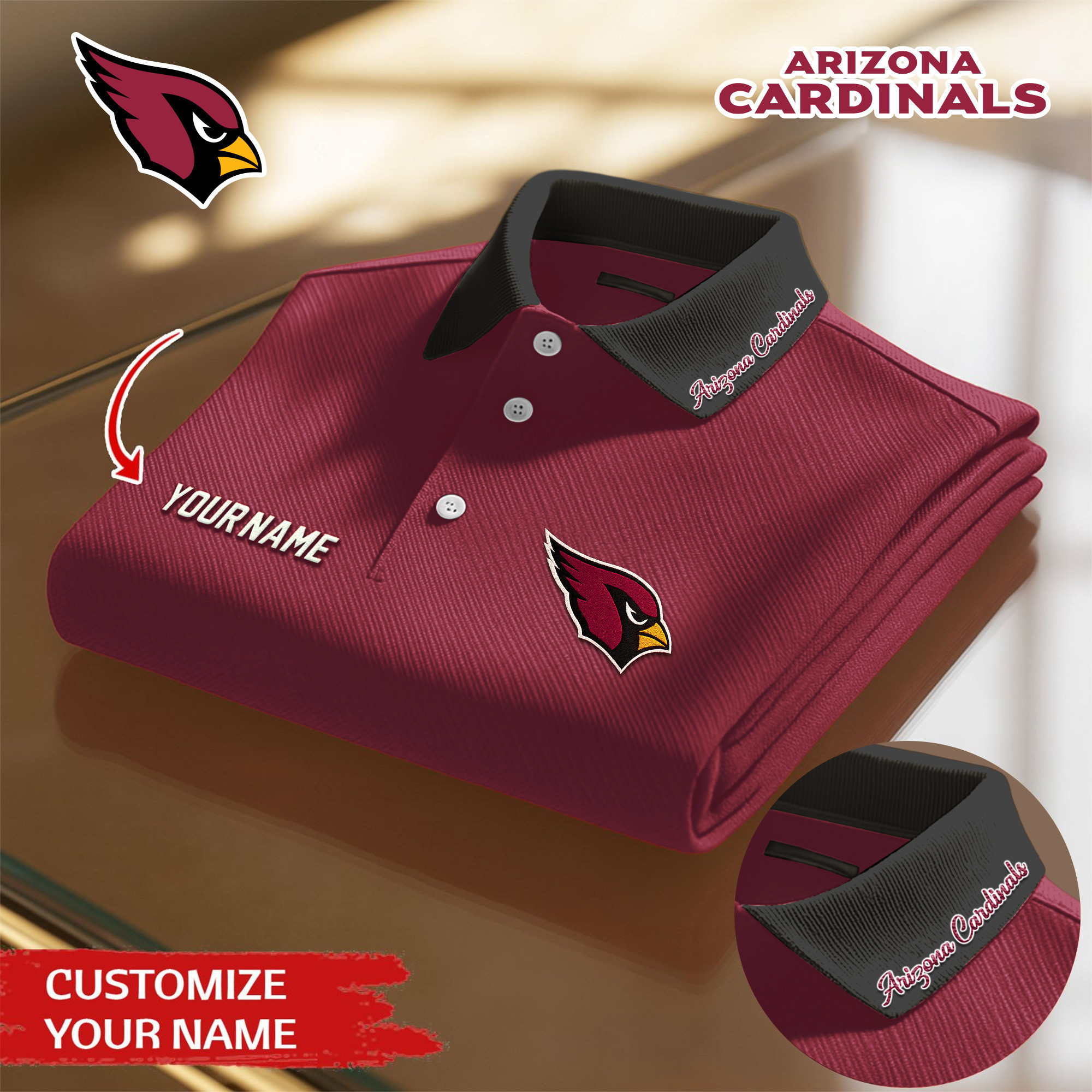 Arizona Cardinals | Premium NFL Polo Shirt TD