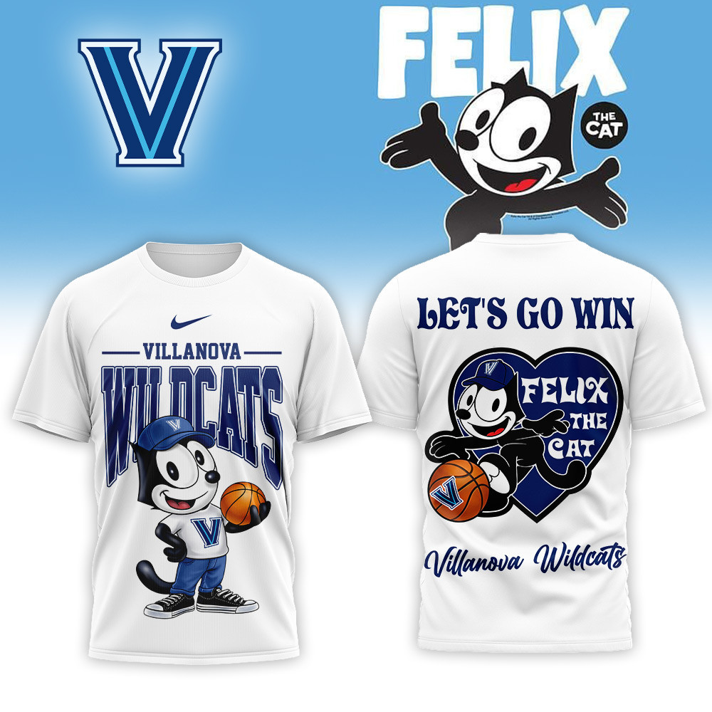 Villanova Wildcats | Premium NCAA Hoop Felix Classic 3D Shirt PBWK75D