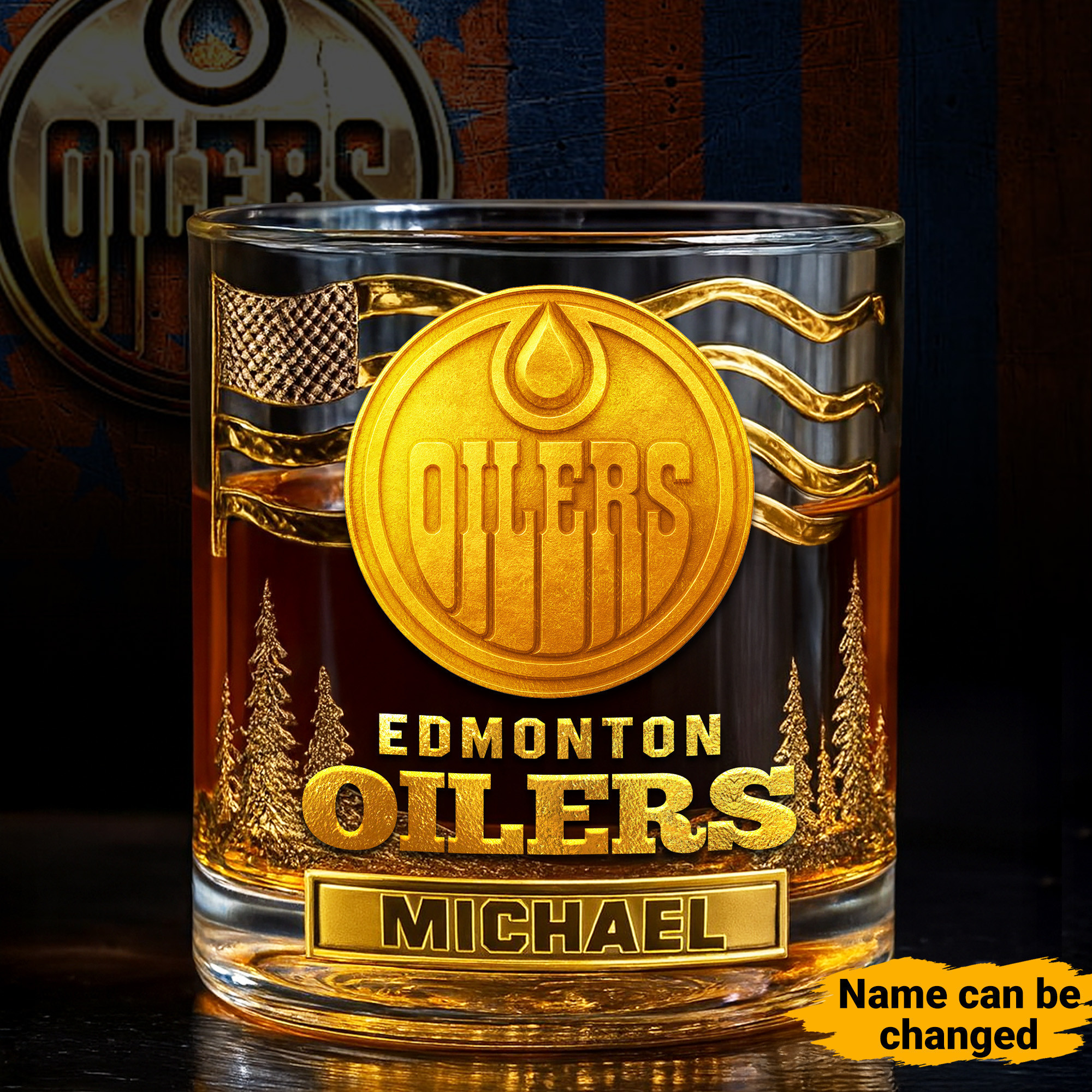 Edmonton Oilers | NHL Whiskey Glass TD