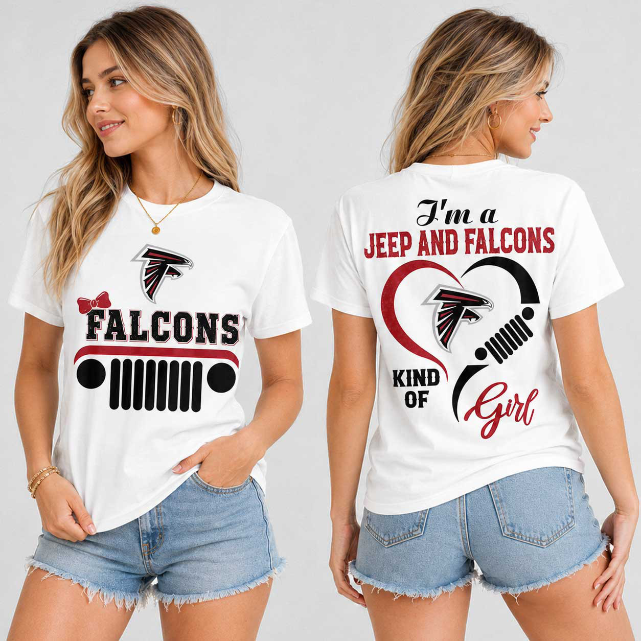 Atlanta Falcons | Premium NFL Jeep Fan Passion T-Shirt TD