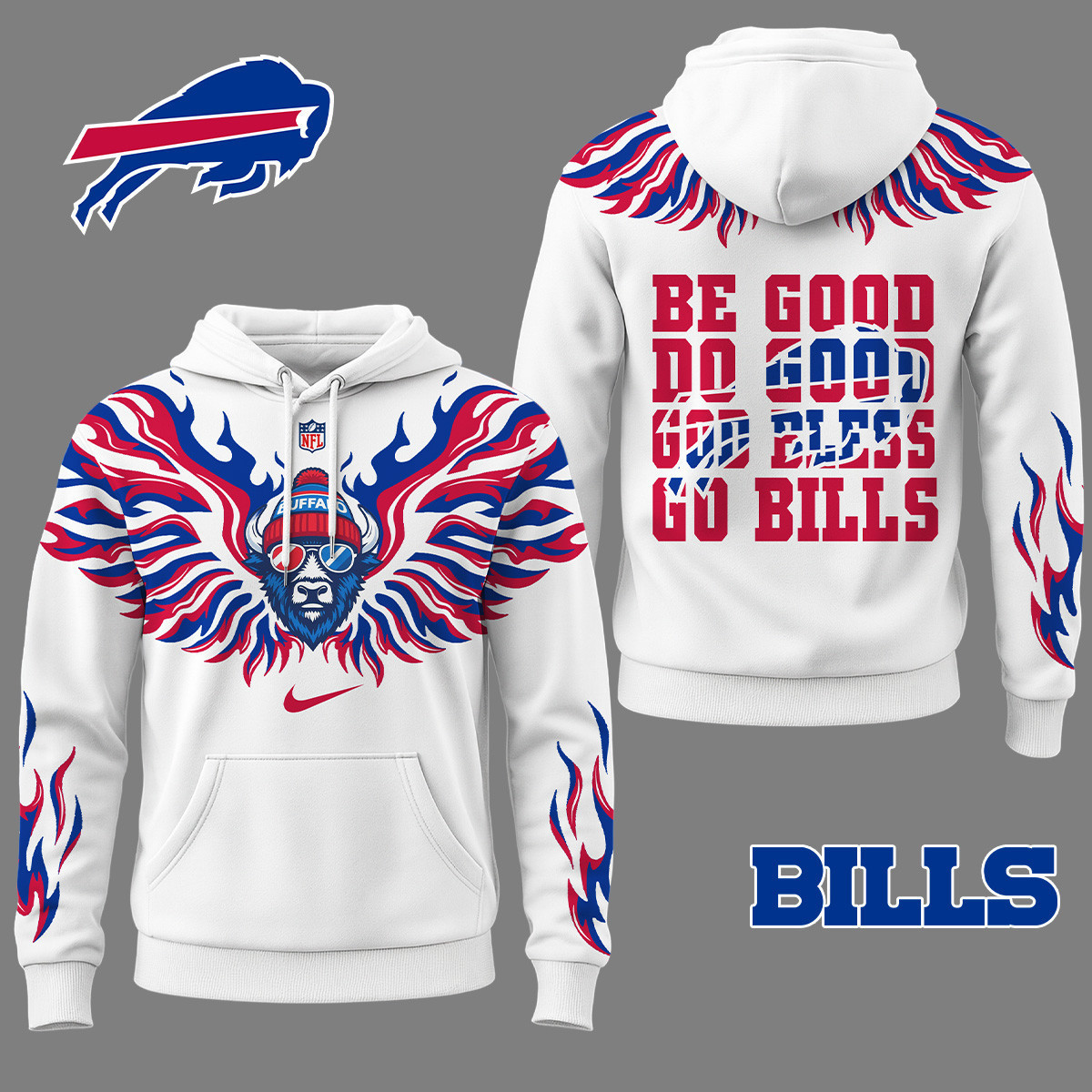 Buffalo Bills | Premium NFL Fire Wings 3D Hoodie NY