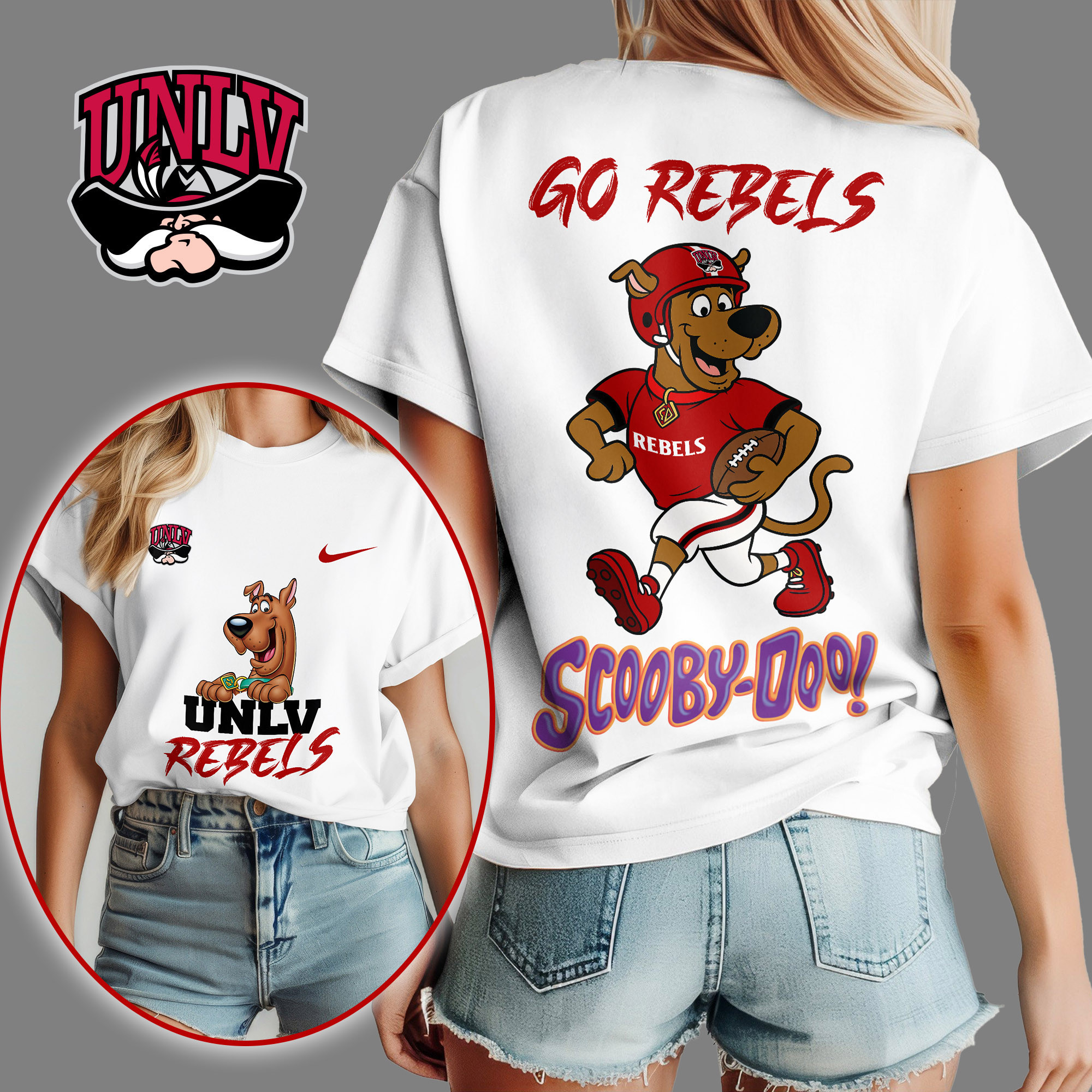 UNLV Rebels | Premium NFL Scooby-Doo Fan Women's Shirt NY