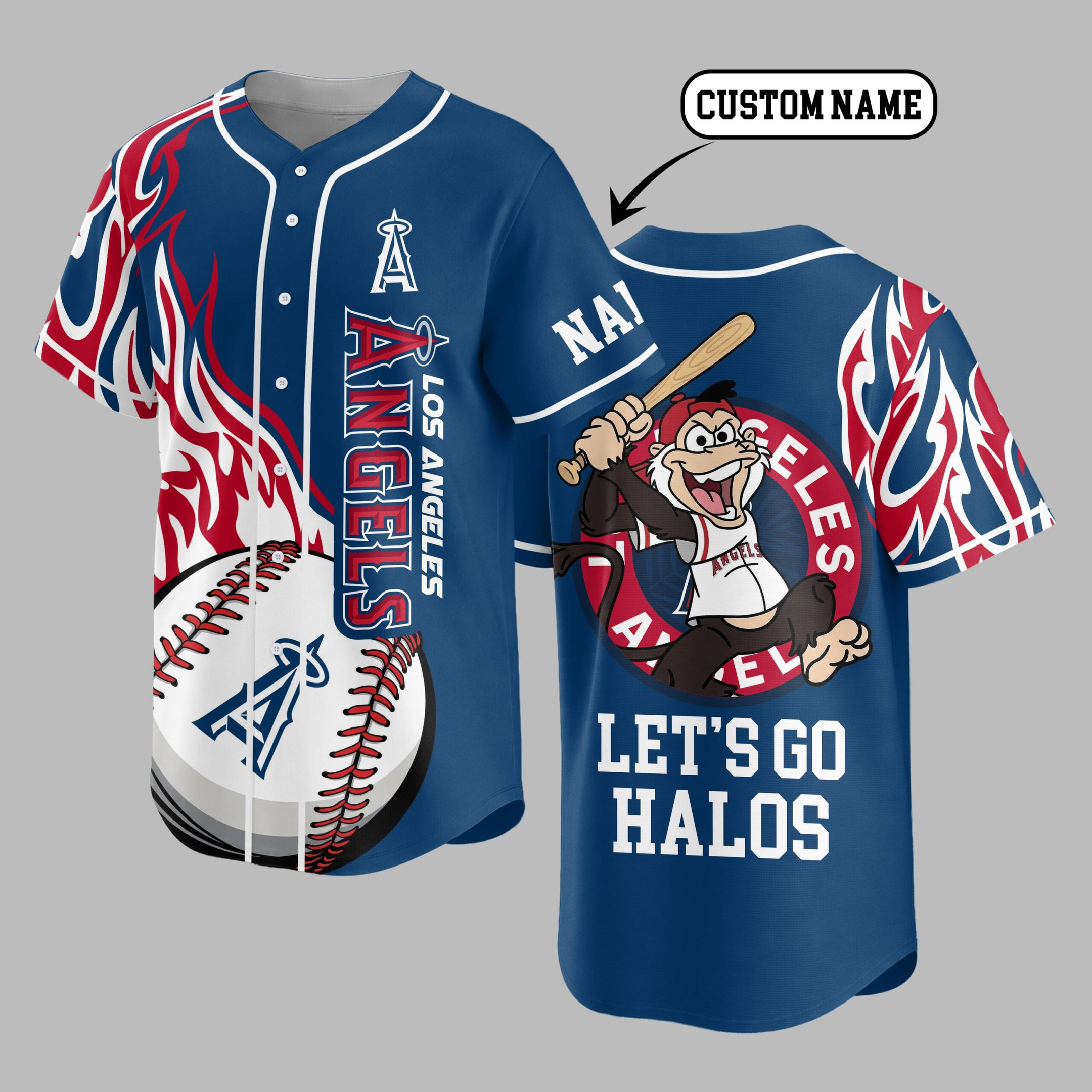 Los Angeles Angels | Premium MLB Flame Spirit Baseball Jersey