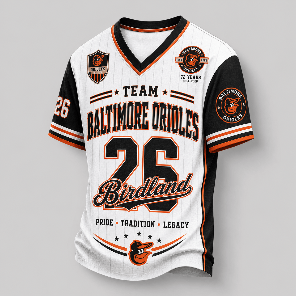 Baltimore Orioles | Premium MLB Legacy Pride V-Neck Jersey