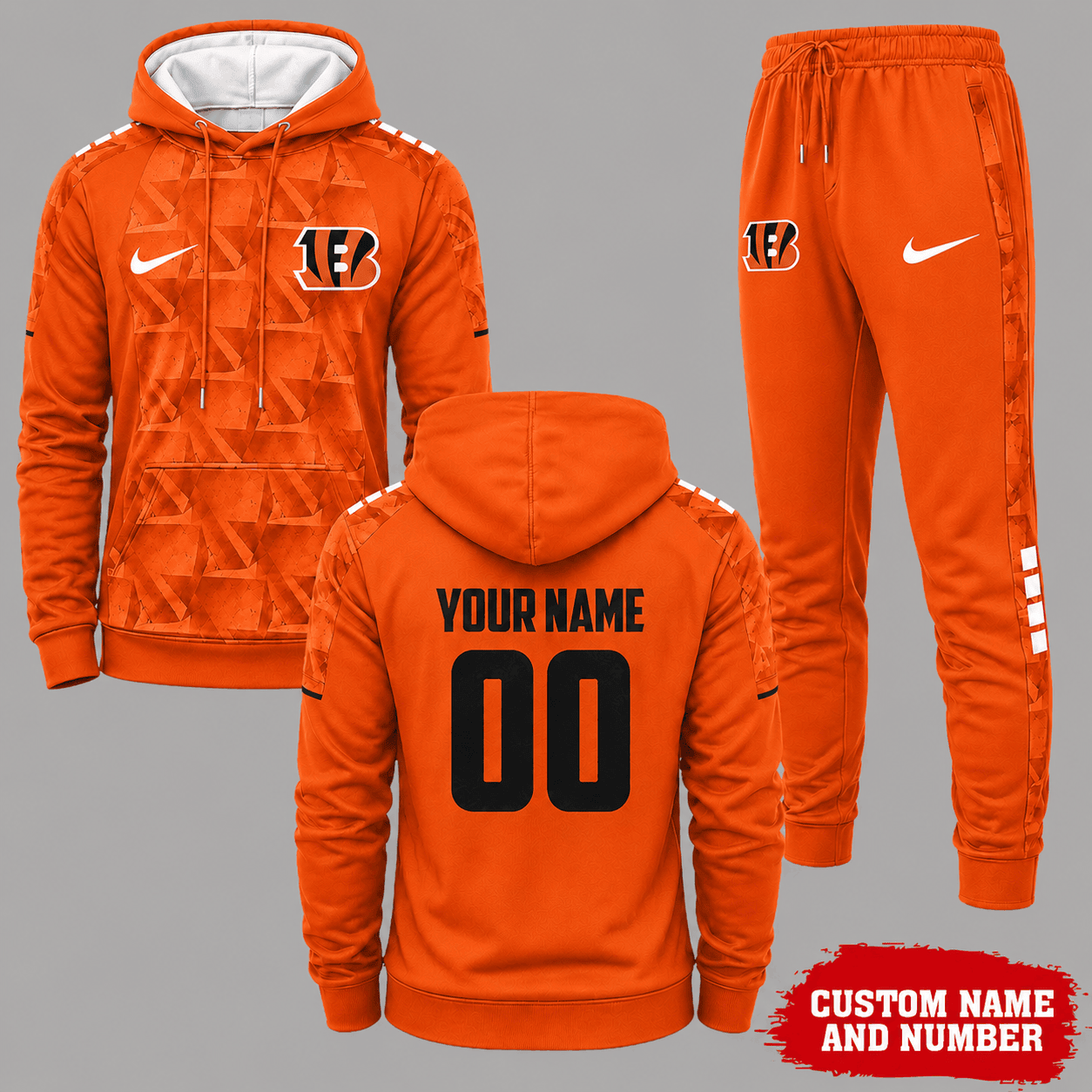 Cincinnati Bengals | Premium NFL Game Day Hoodie Jogger Set NY
