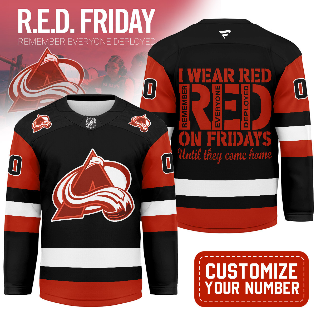 Colorado Avalanche | Premium NHL Red Friday Hockey Jersey MM