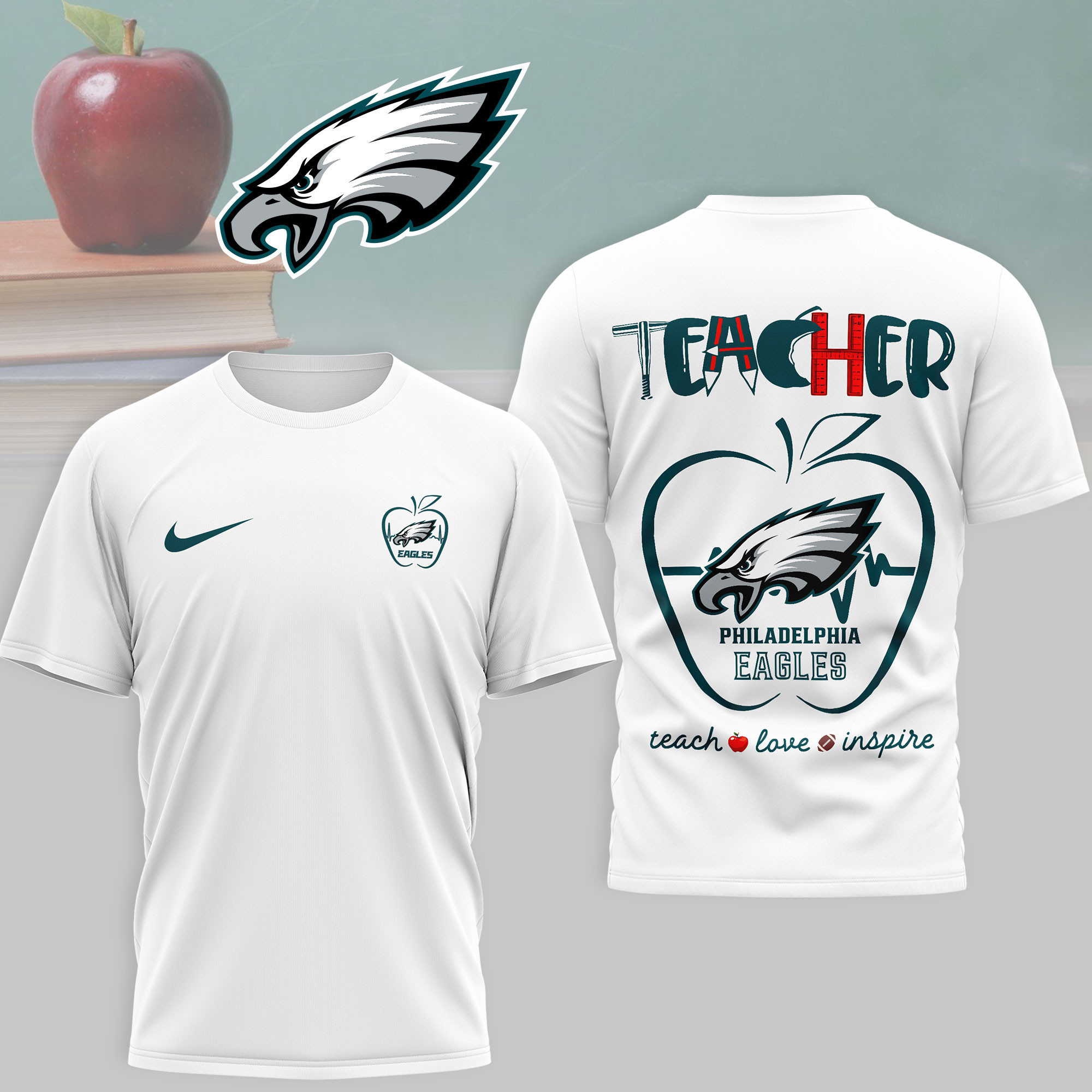 Philadelphia Eagles | Premium NFL Teacher Game Day 3D Shirt NTH1