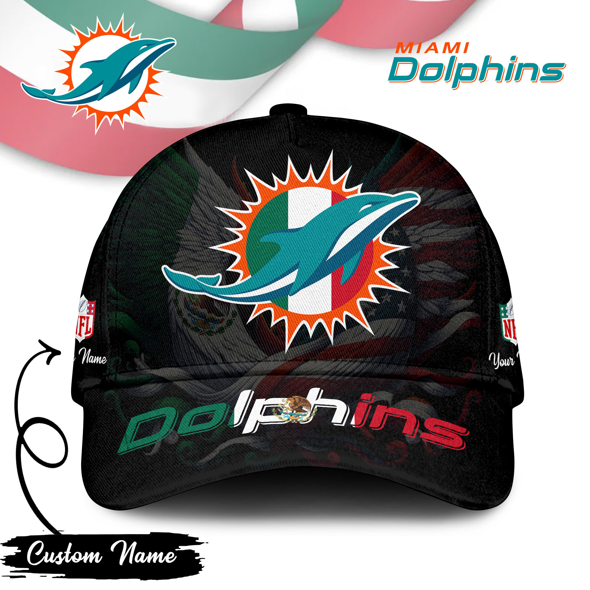 Miami Dolphins | PREMIUM CLASSIC CAP NFL MEXICAN TD