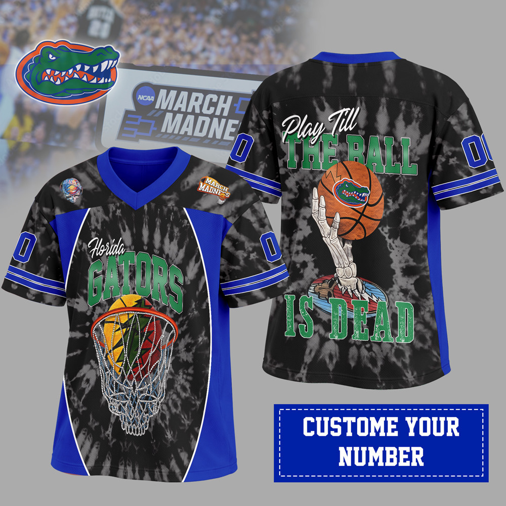 Florida Gators | Premium NCAA x Grateful Dead V-neck Baseball Jersey HY