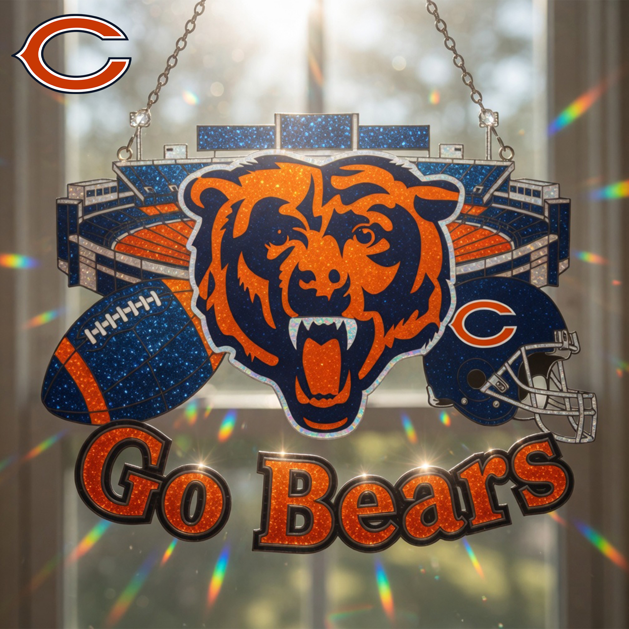 Chicago Bears | Premium NFL Game Day Suncatcher NY