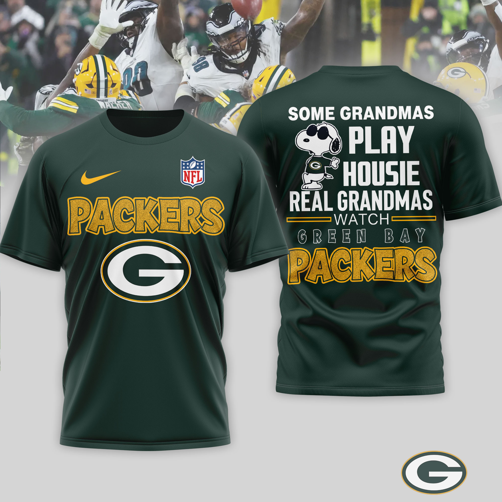 Green Bay Packers | Premium NFL Fan Grandma Apparel 3D Shirt NTH1