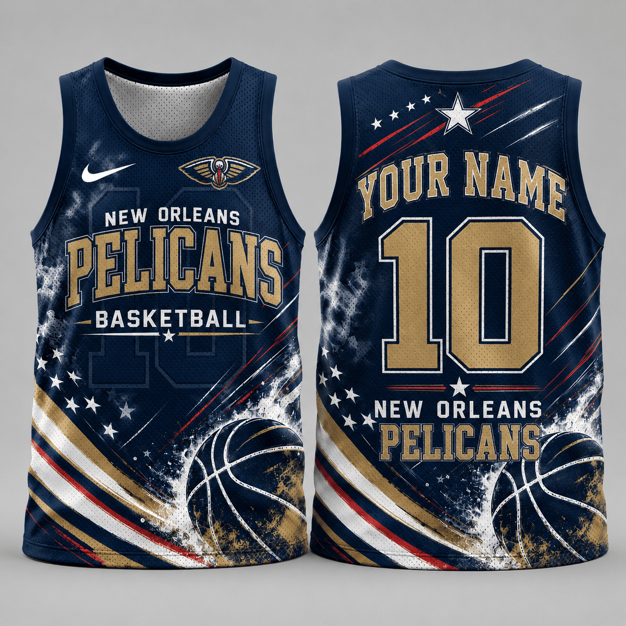 New Orleans Pelicans | Premium NBA Personalized Fan Pride Basketball Tank Top TD