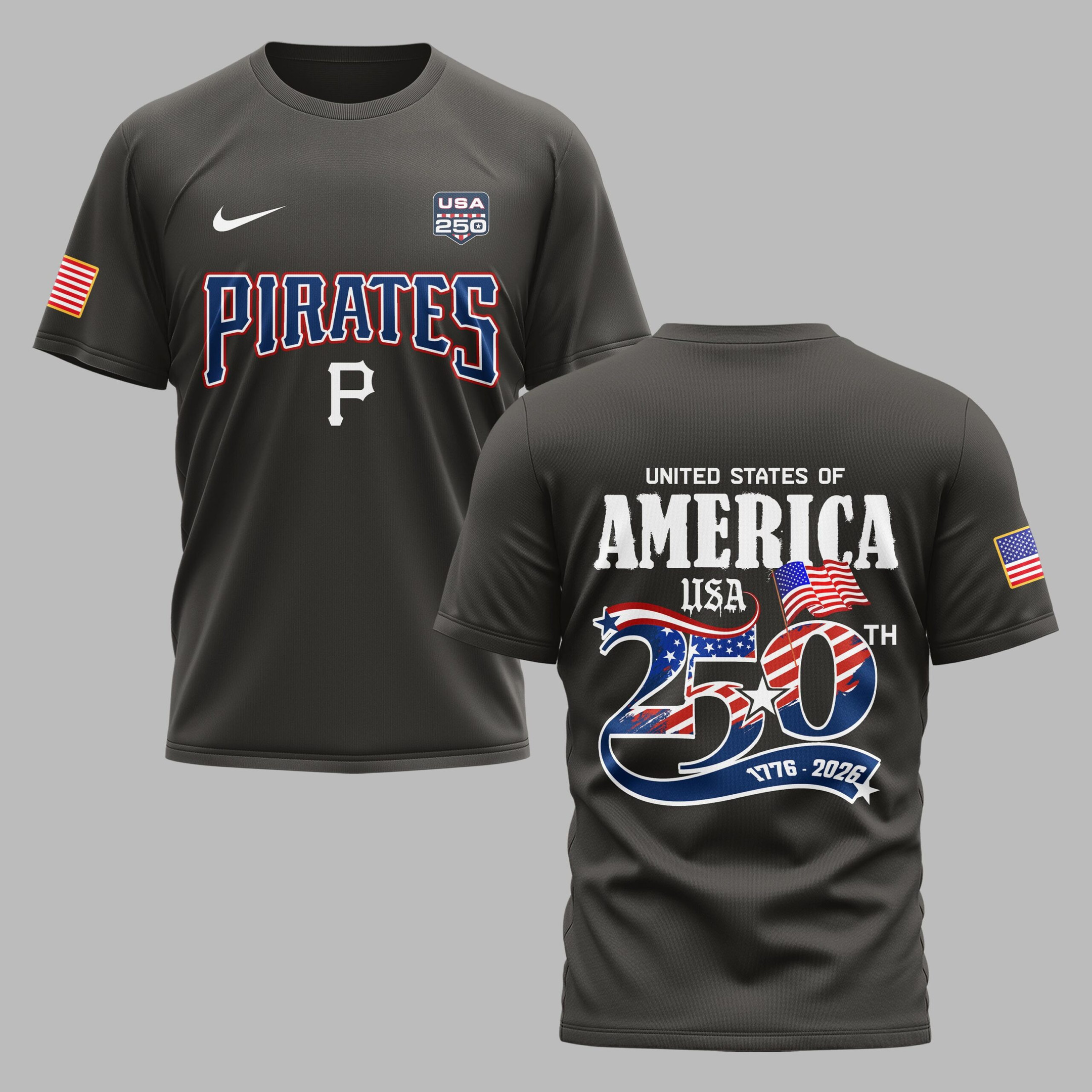 Pittsburgh Pirates X 250 Years Of Freedom Premium T Shirt