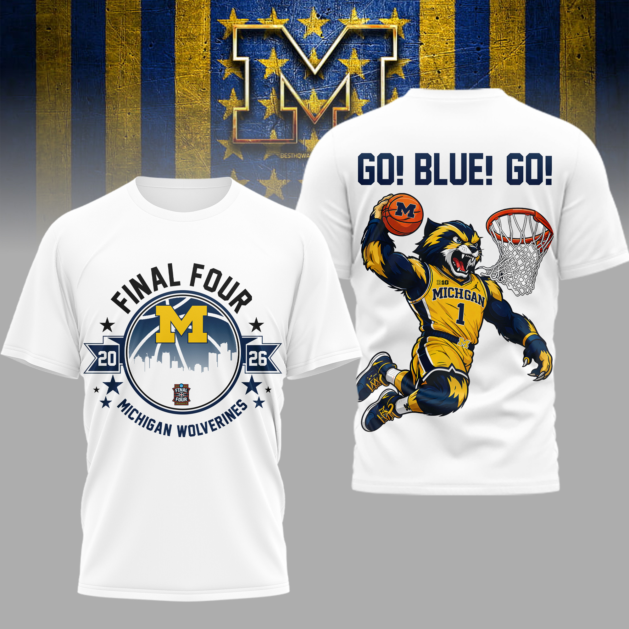 Michigan Wolverines | Premium NCAA Basketball Champions 3D Shirt TD