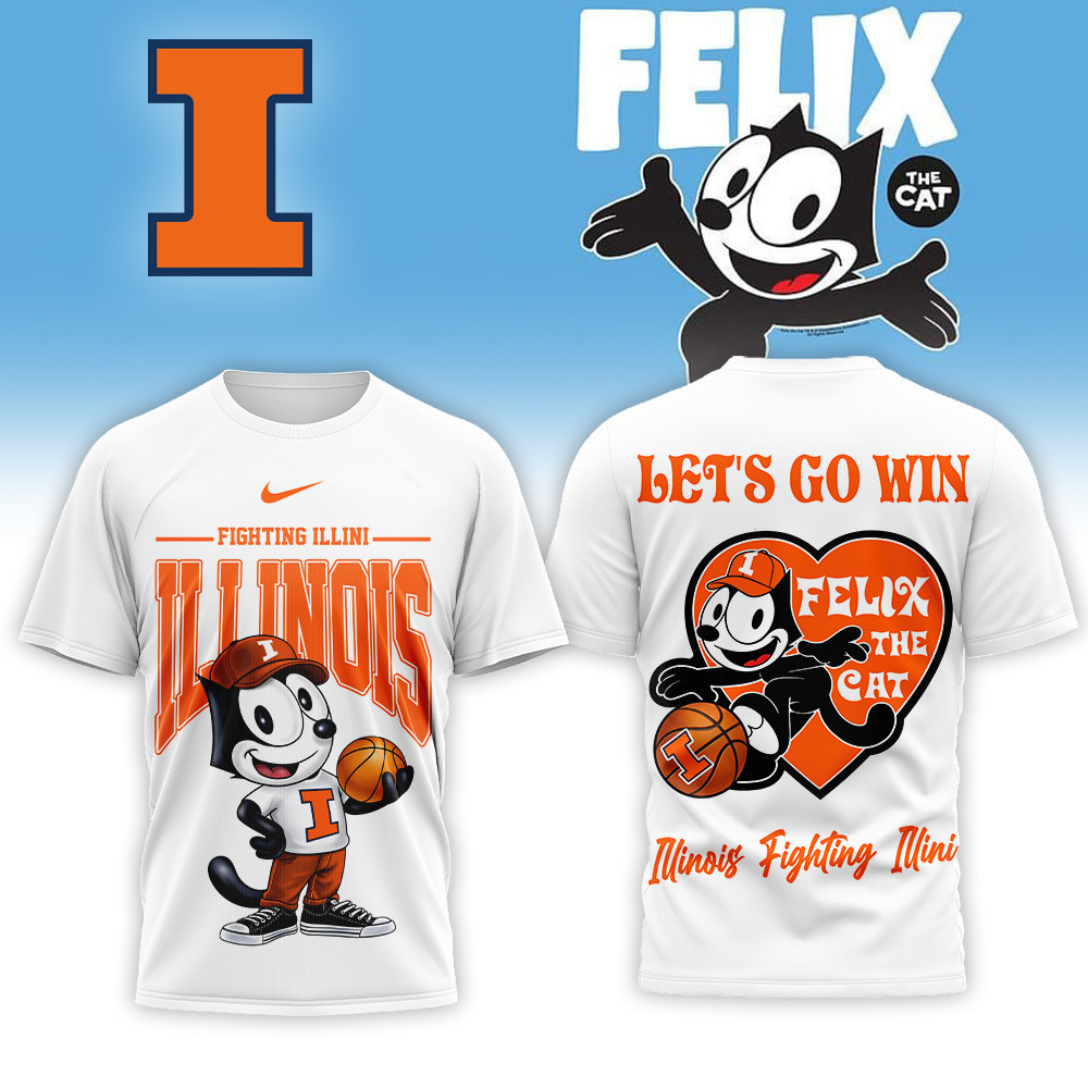 Illinois Fighting Illini | Premium NCAA Hoop Felix Classic 3D Shirt PB556WI
