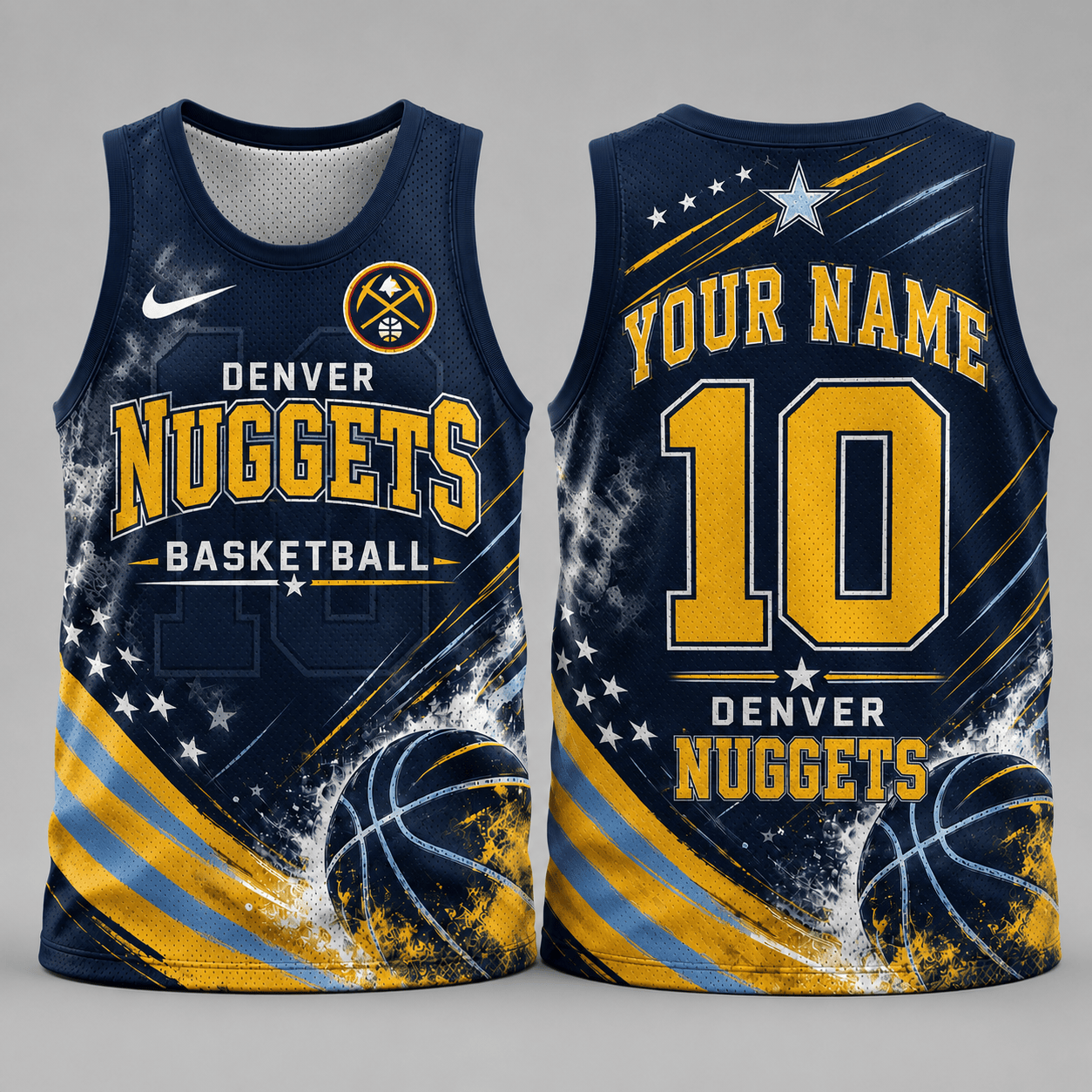 Denver Nuggets | Premium NBA Personalized Fan Pride Basketball Tank Top TD
