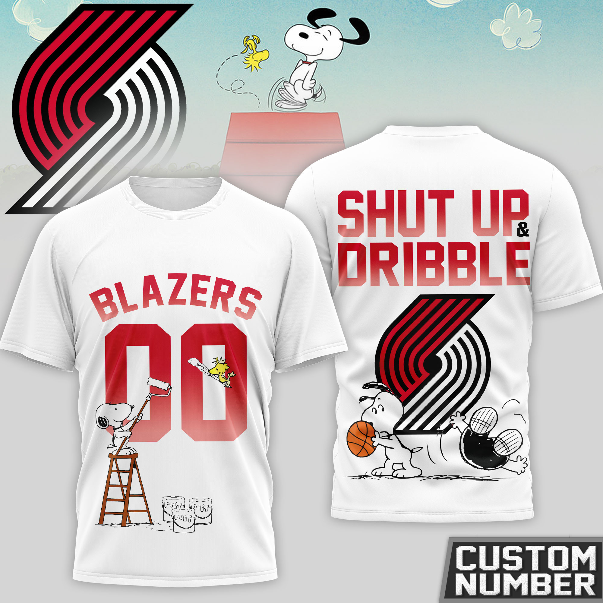 Portland Trail Blazers | Premium NBA Snoopy 3D Shirt HY