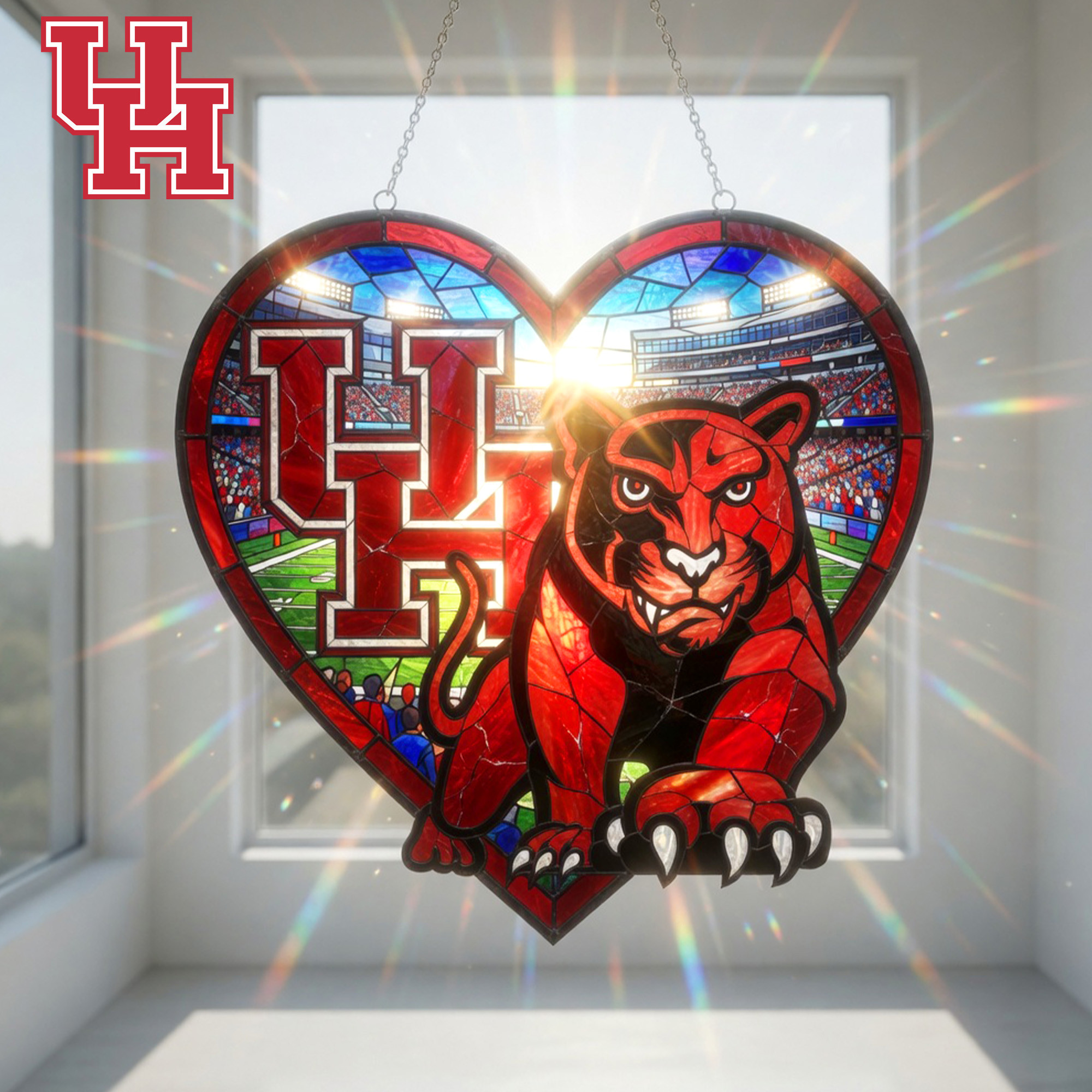 Houston Cougars | Premium NCAA Game Day Suncatcher PBB85TN