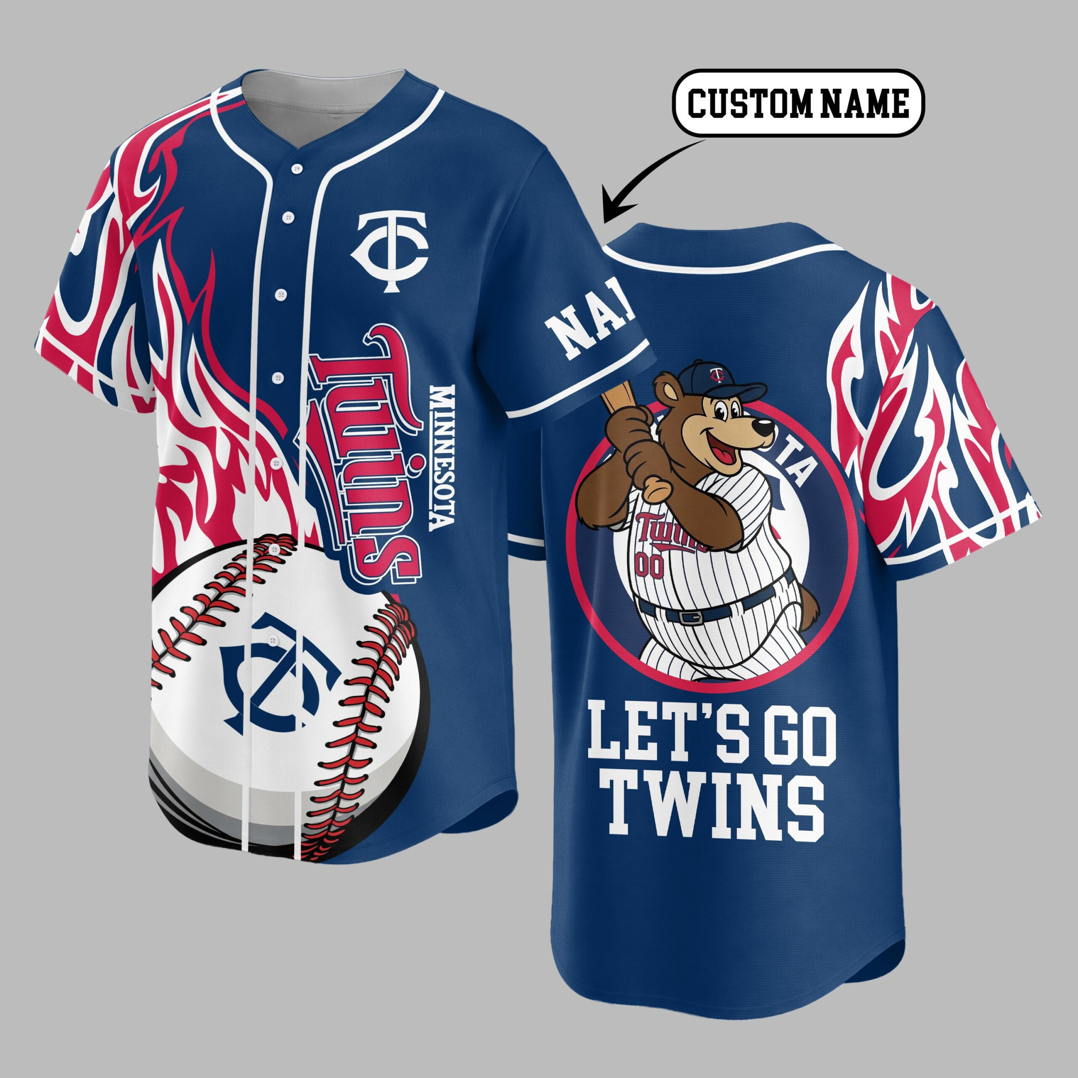 Minnesota Twins | Premium MLB Flame Spirit Baseball Jersey