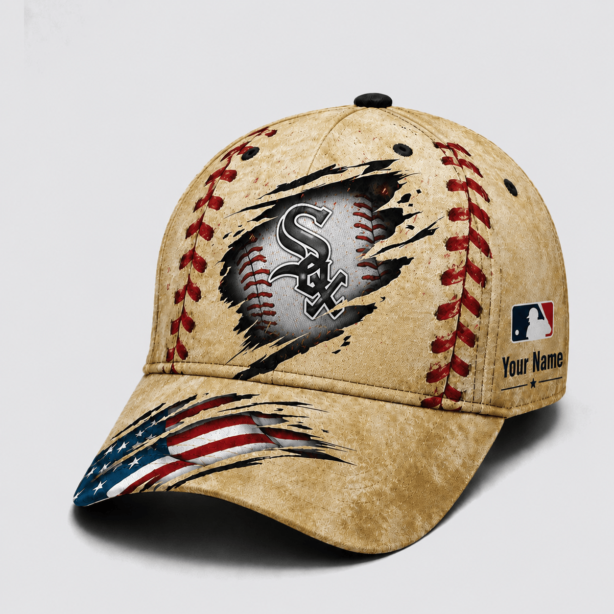 Chicago White Sox | Premium MLB Patriot Stitch Baseball Cap