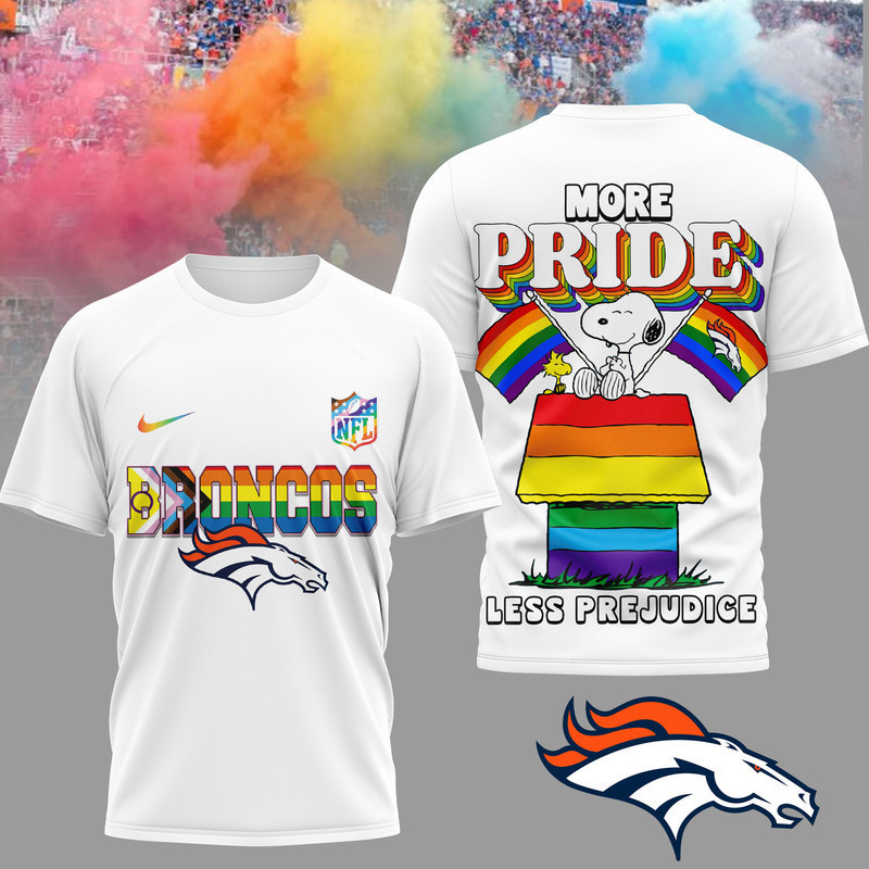 Denver Broncos | Premium NFL Snoopy Pride Month 3D T-Shirt HY
