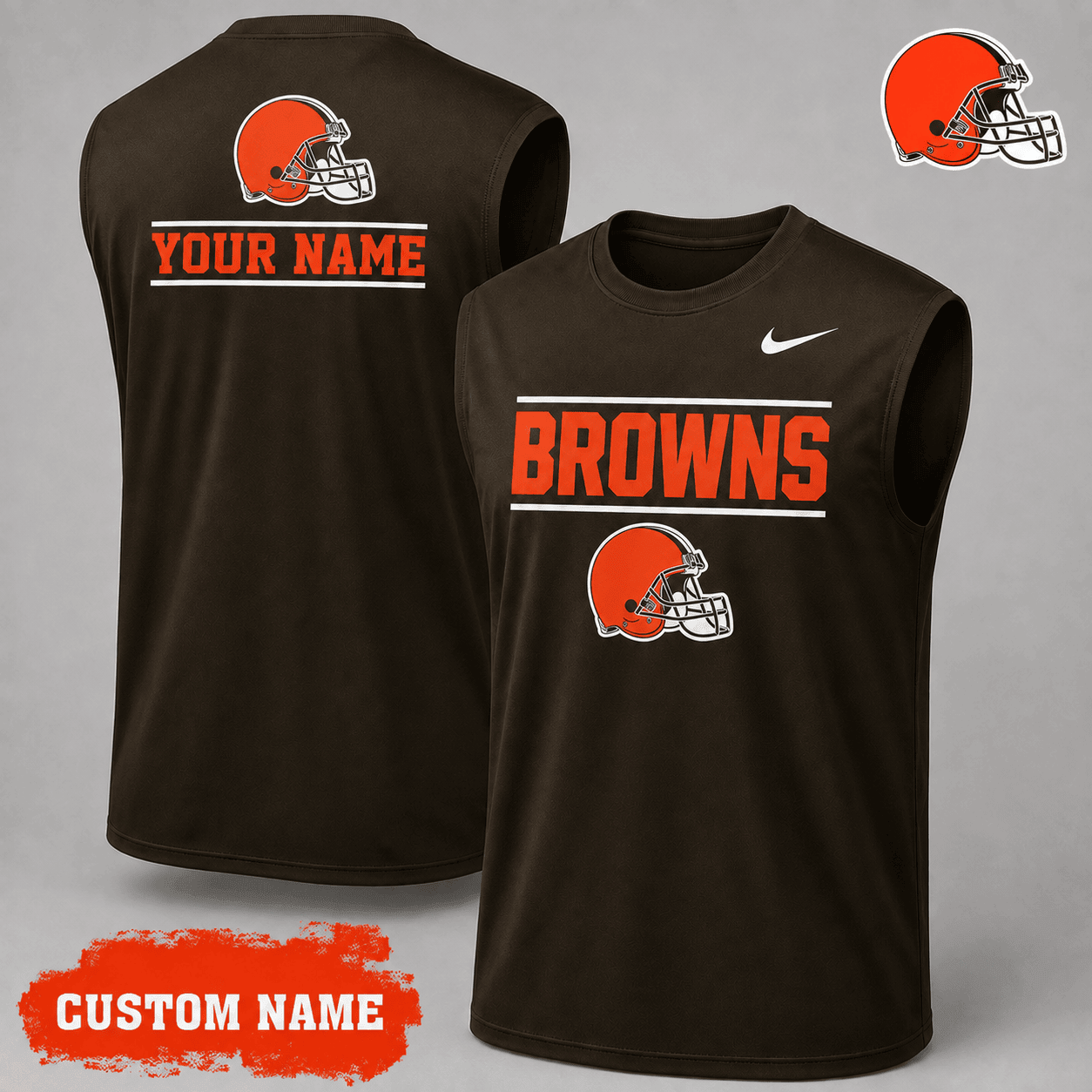 Cleveland Browns| Premium NFL Personalized Game Ready Tank Top NY