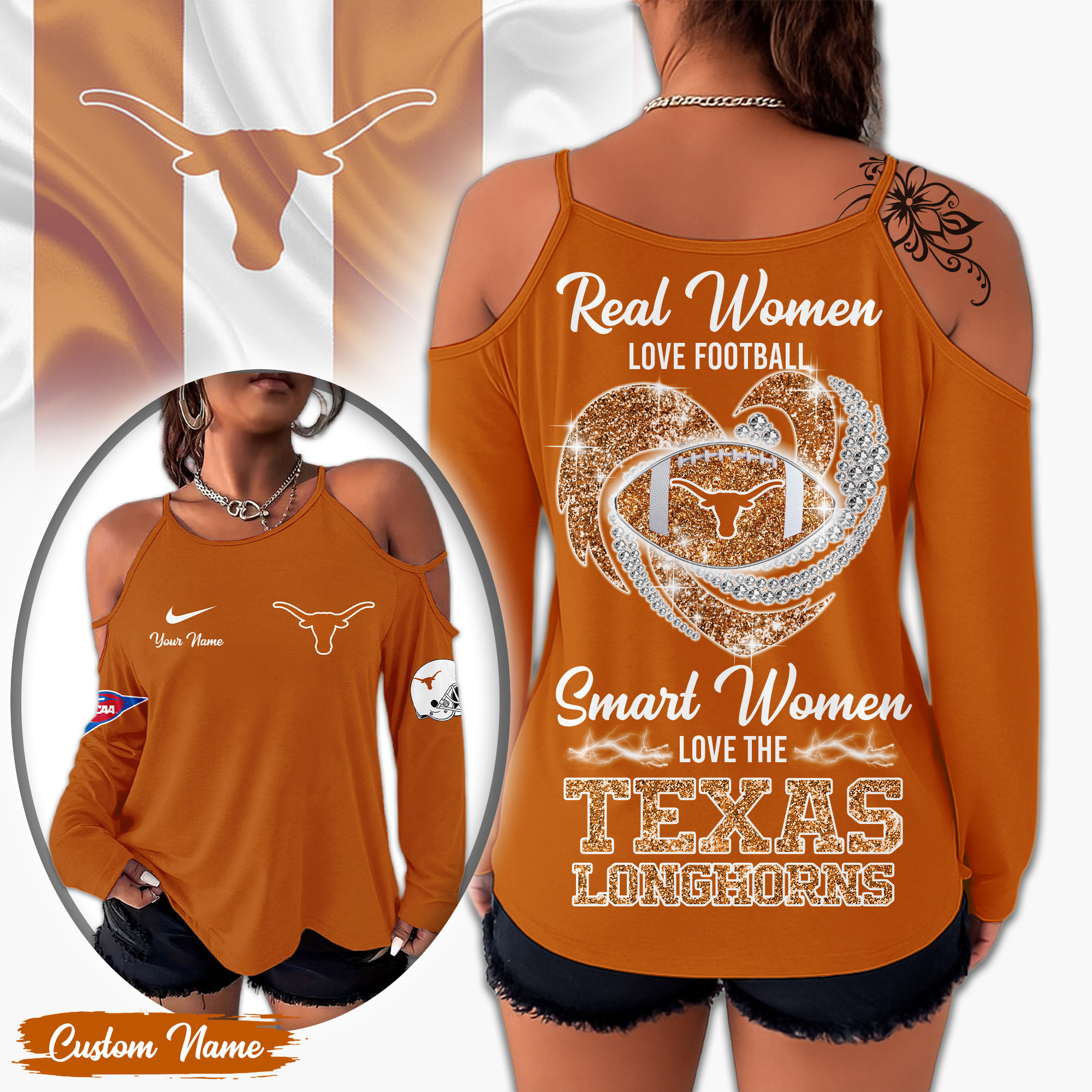 Texas Longhorns | Premium NCAA Lady Tshirt TD