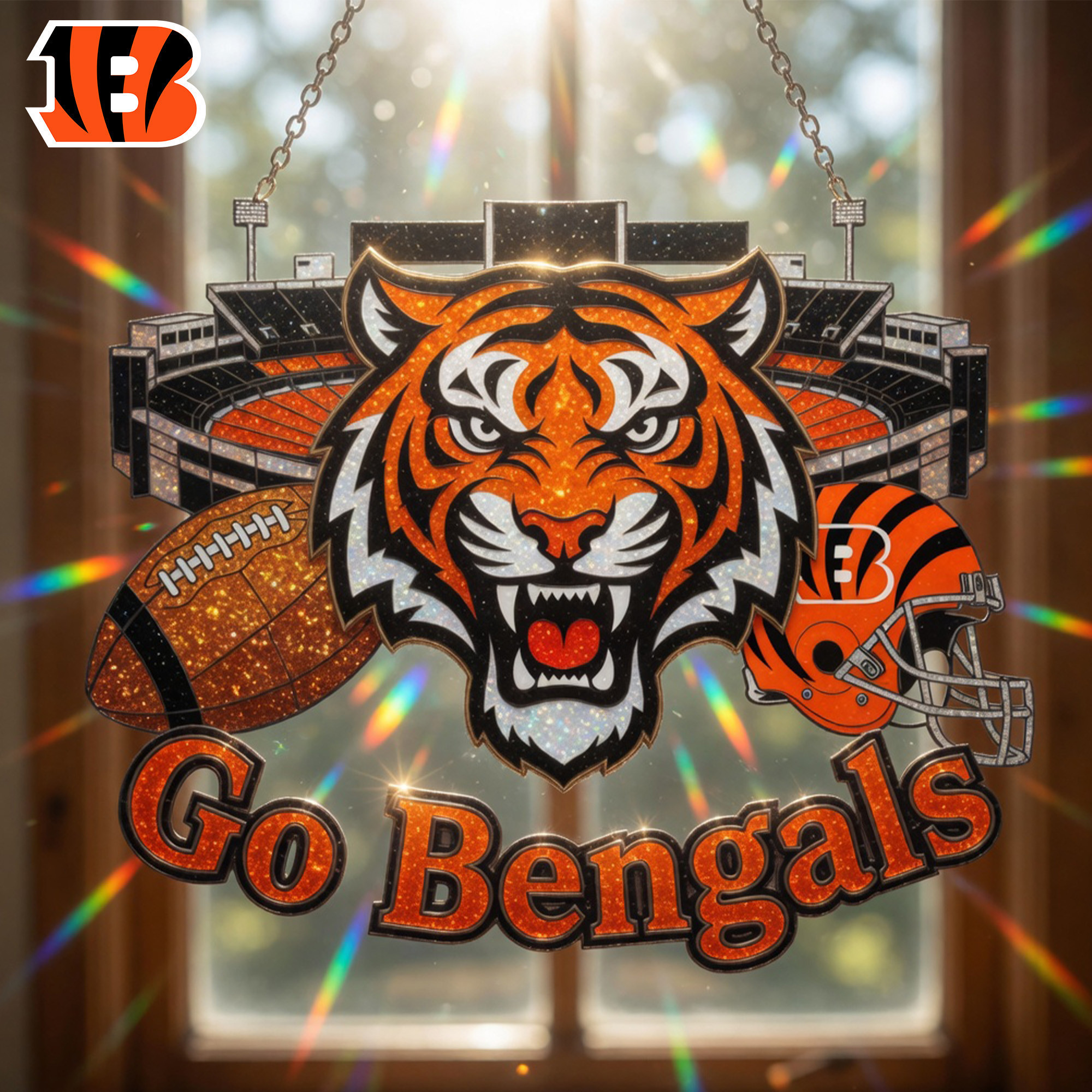 Cincinnati Bengals | Premium NFL Game Day Suncatcher NY