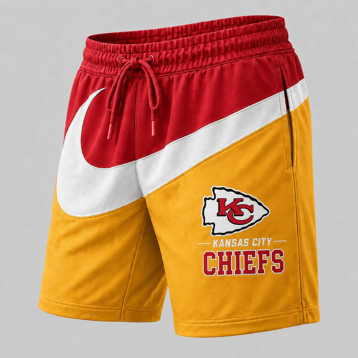 Kansas City Chiefs | Premium NFL Swoosh Sports Shorts for Loyal Fans TD