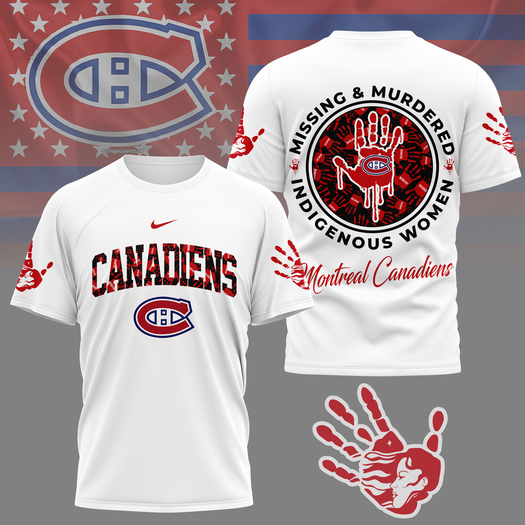 Montreal Canadiens | Premium NHL MMIW Awareness 3D Shirt NY