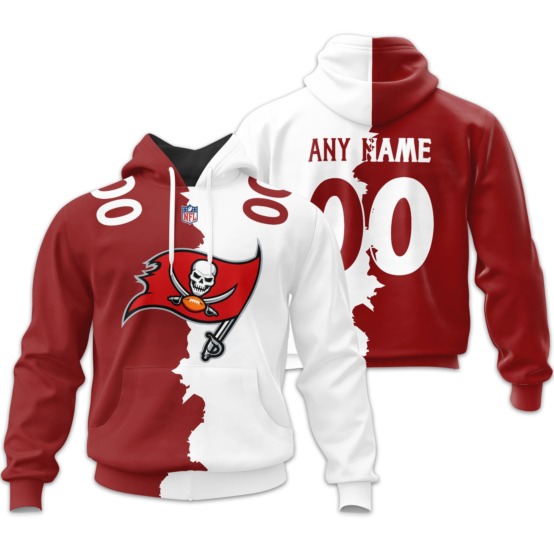 Tampa Bay Buccaneers | Premium NFL Home Mix Away Hoodie TD