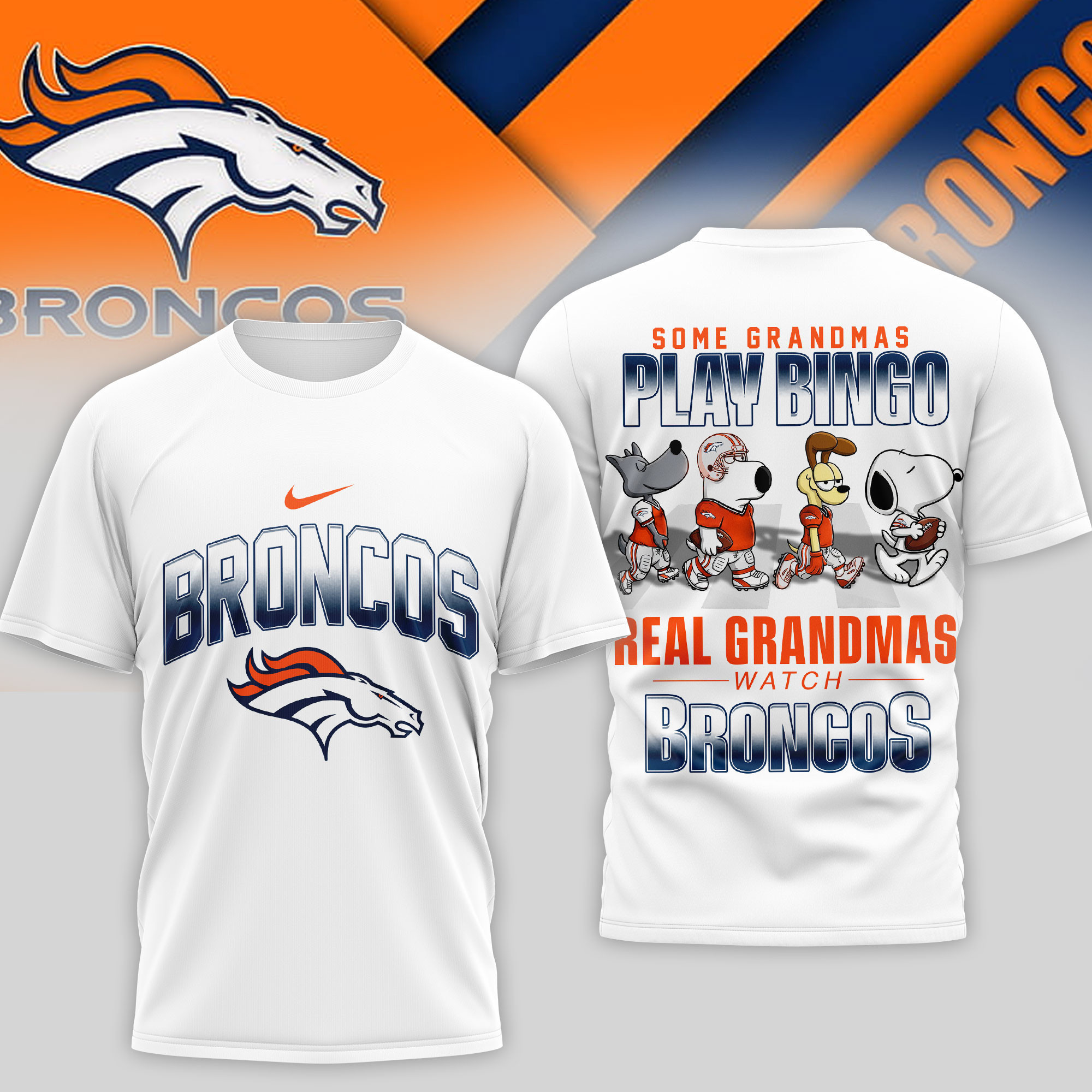 Denver Broncos | Premium NFL Prime Time 3D Shirt NTH1