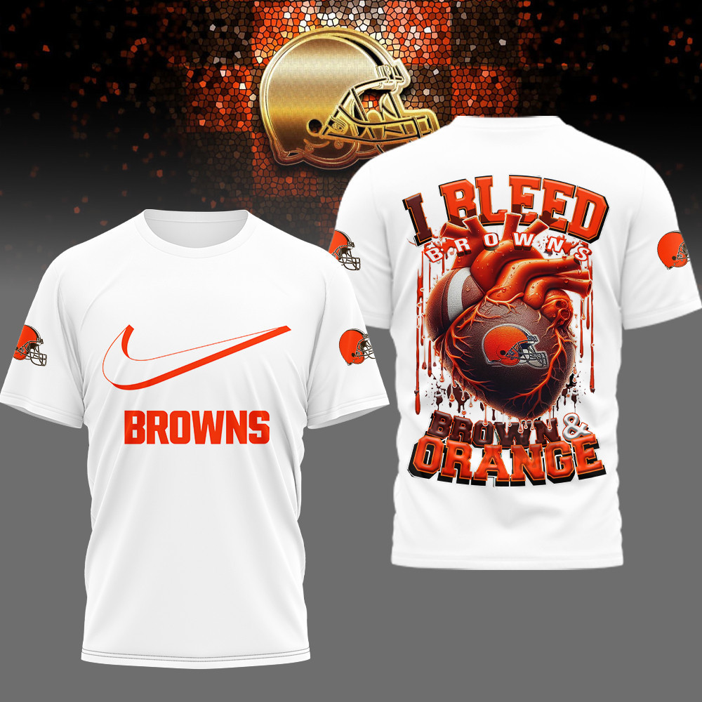 Cleveland Browns | Premium NFL I Bleed 3D Shirt HI