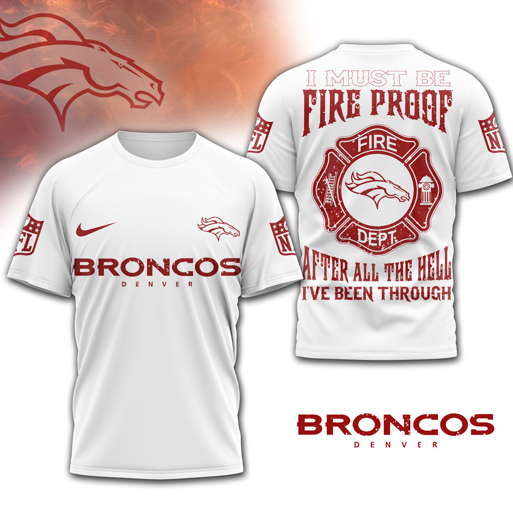 Denver Broncos | Premium NFL Built By Fire Game Day 3D Shirt NTH1