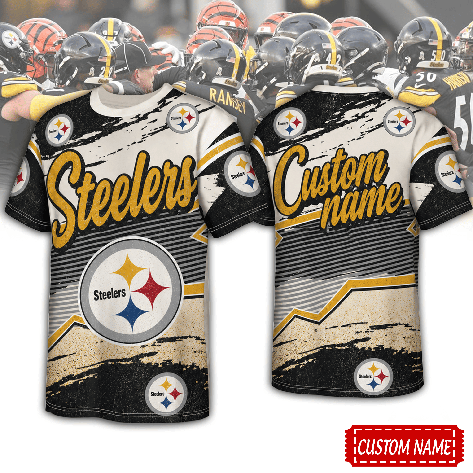 Pittsburgh Steelers | Premium NFL Team Energy Custom 3D Shirt NTH1