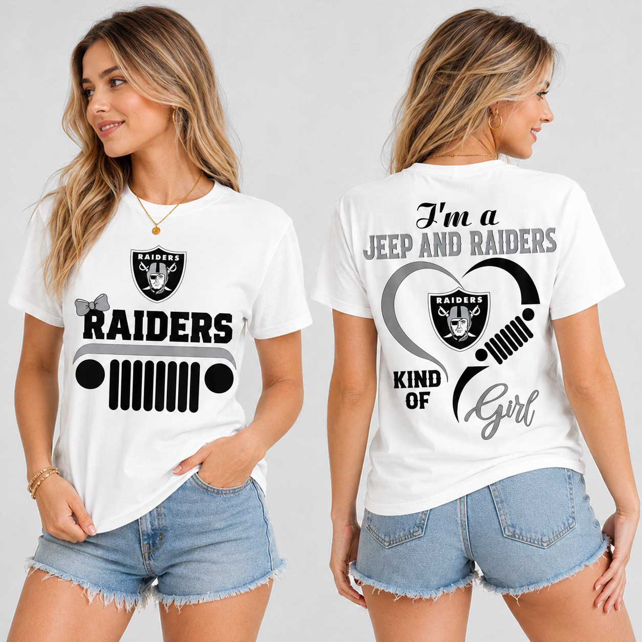 Las Vegas Raiders | Premium NFL Jeep Fan Passion T-Shirt TD
