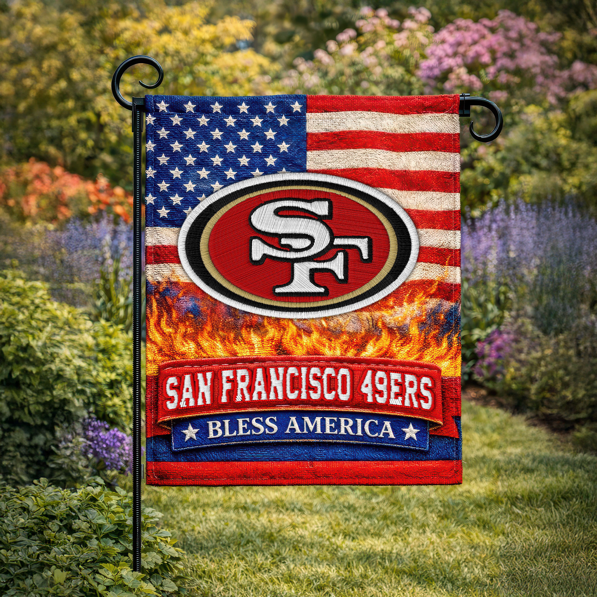 San Francisco 49ers | Premium NFL 250 Years Of America Freedom Flag NY