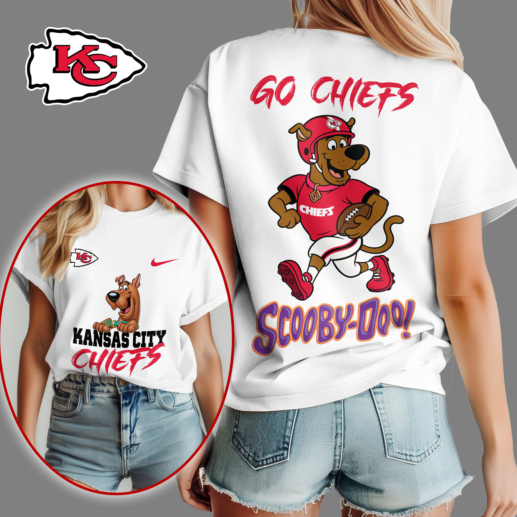 Kansas City Chiefs | Premium NFL Scooby-Doo Fan Women's Shirt NY