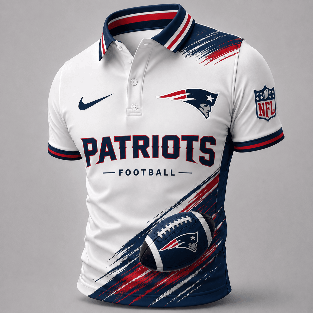 New England Patriots | Premium NFL Dynamic Gridiron Style Polo TD