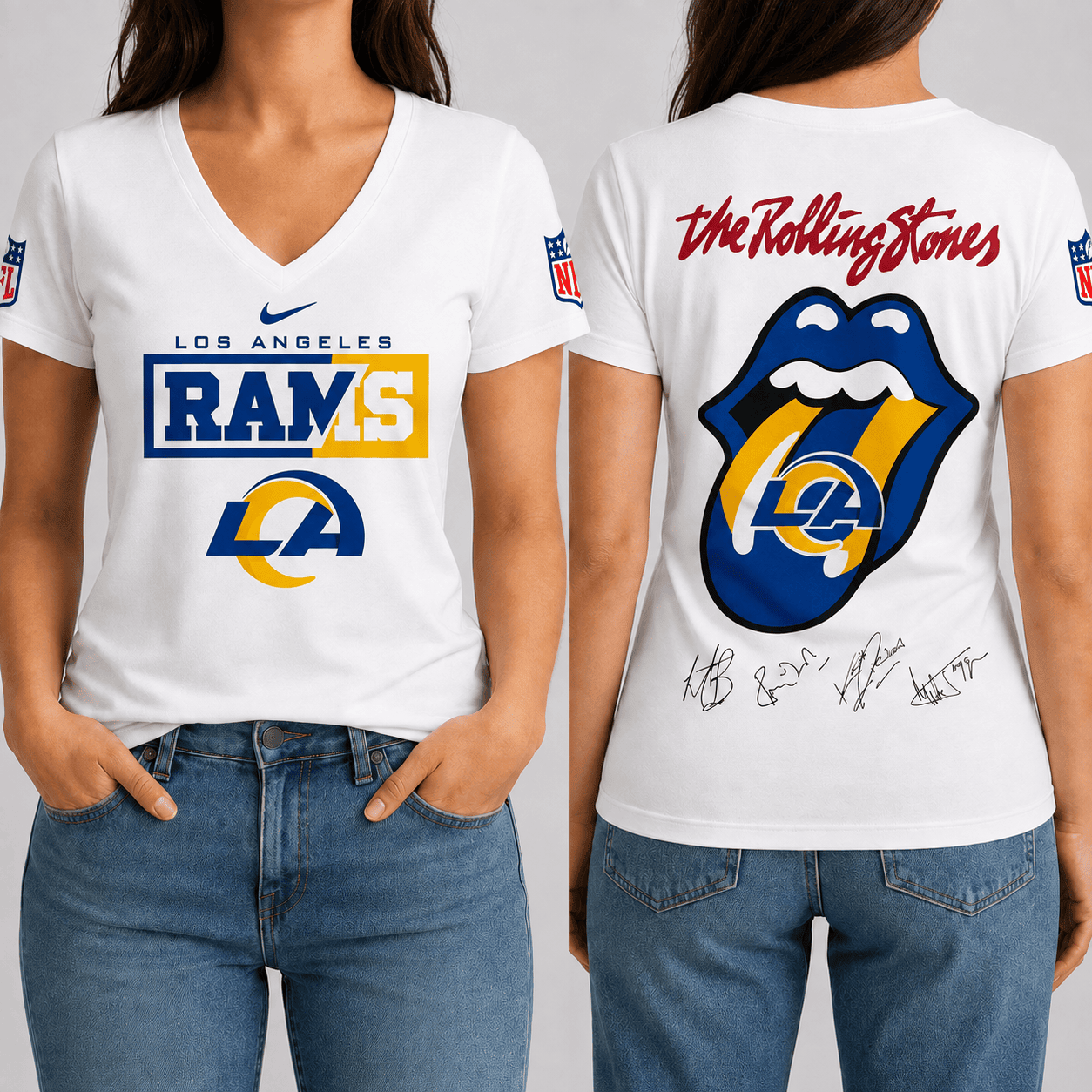 Los Angeles Rams | Premium NFL Rock 'n' Roll Spirit T-Shirt TD