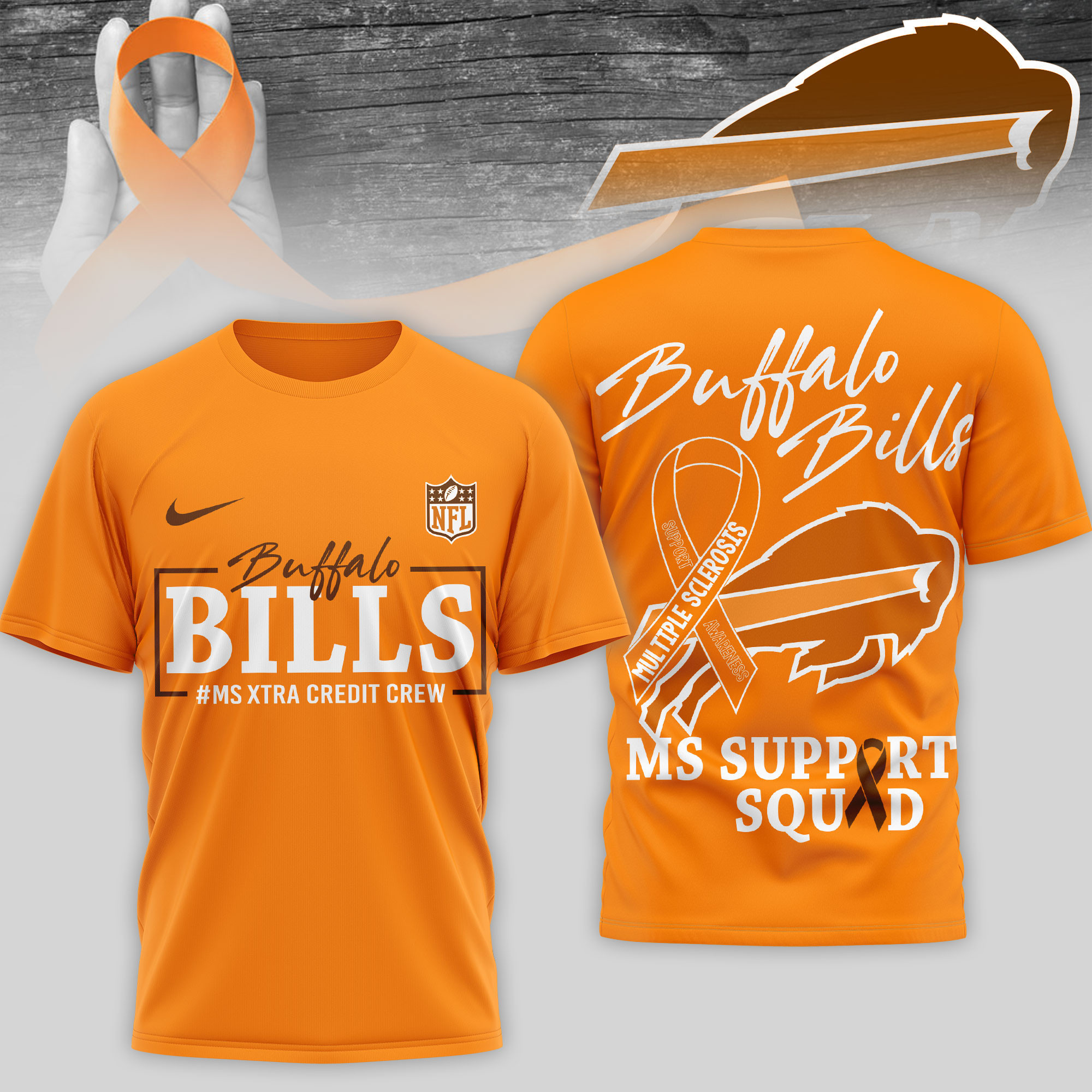 Buffalo Bills | Premium NFL MS Support 3D T-Shirt HY
