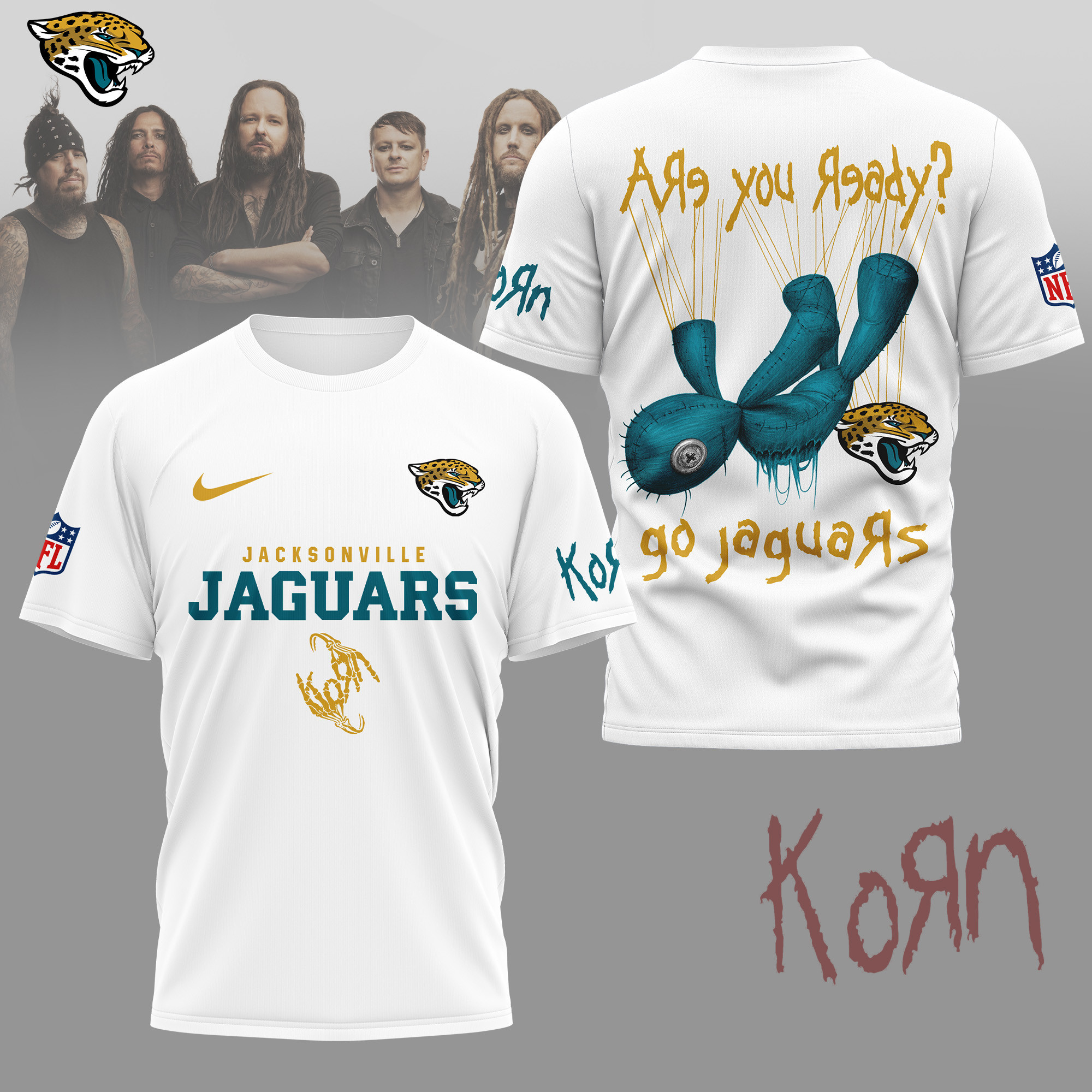 Jacksonville Jaguars | Premium NFL Korn Fan Shirt NY