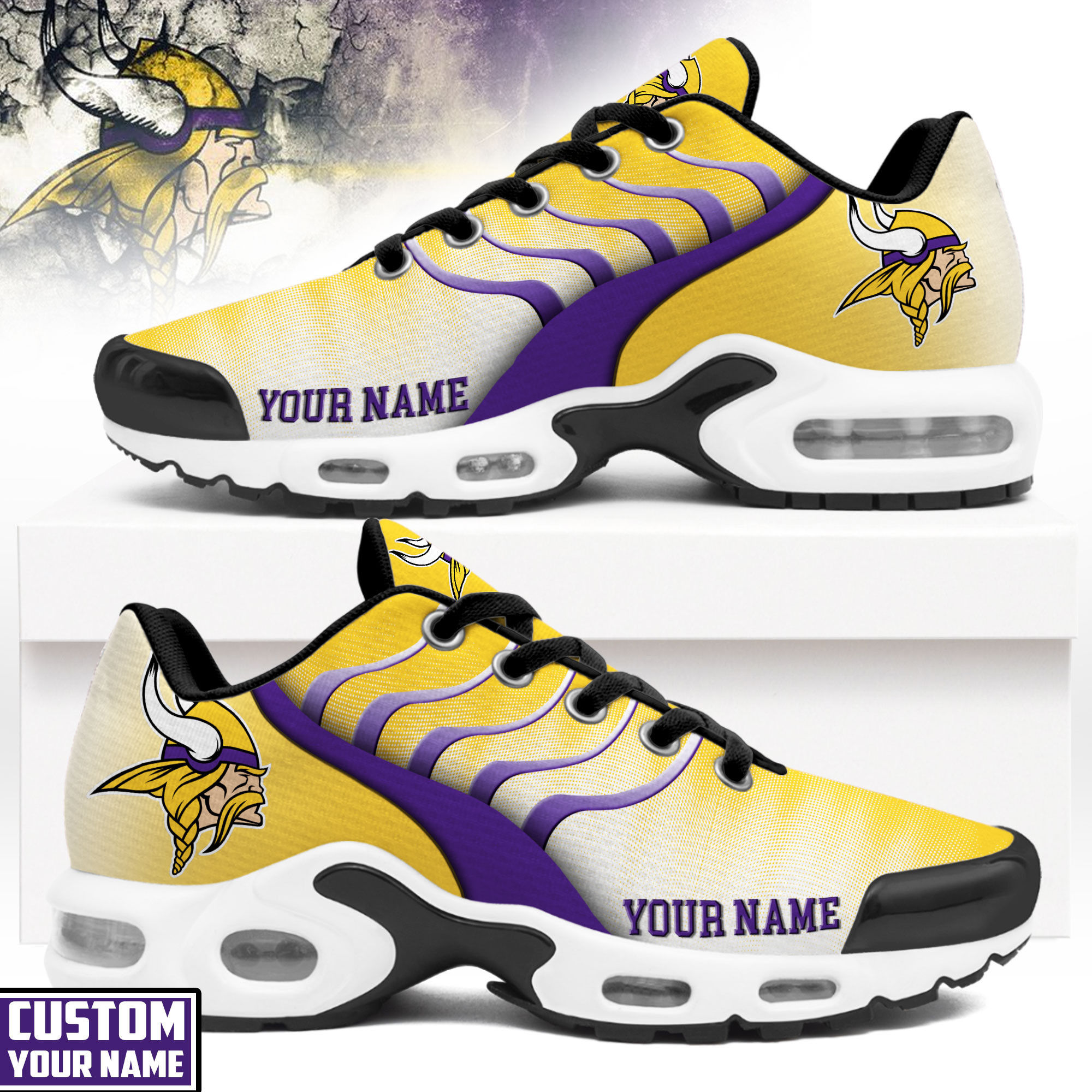 Minnesota Vikings | Premium NFL Endzone Runner Air Max Shoes NTH1