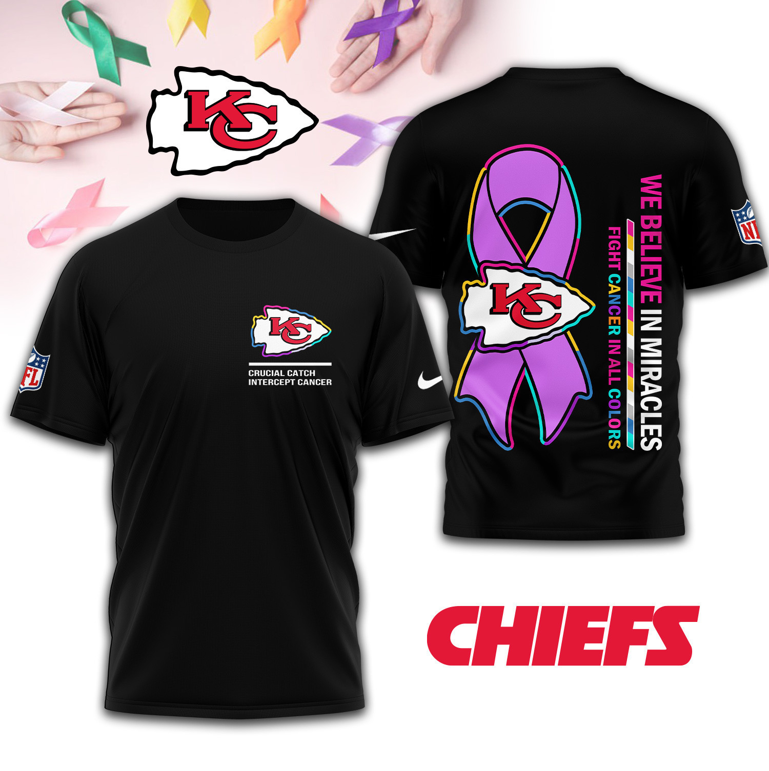 Kansas City Chiefs | Premium NFL Crucial Catch 3D Shirt TD